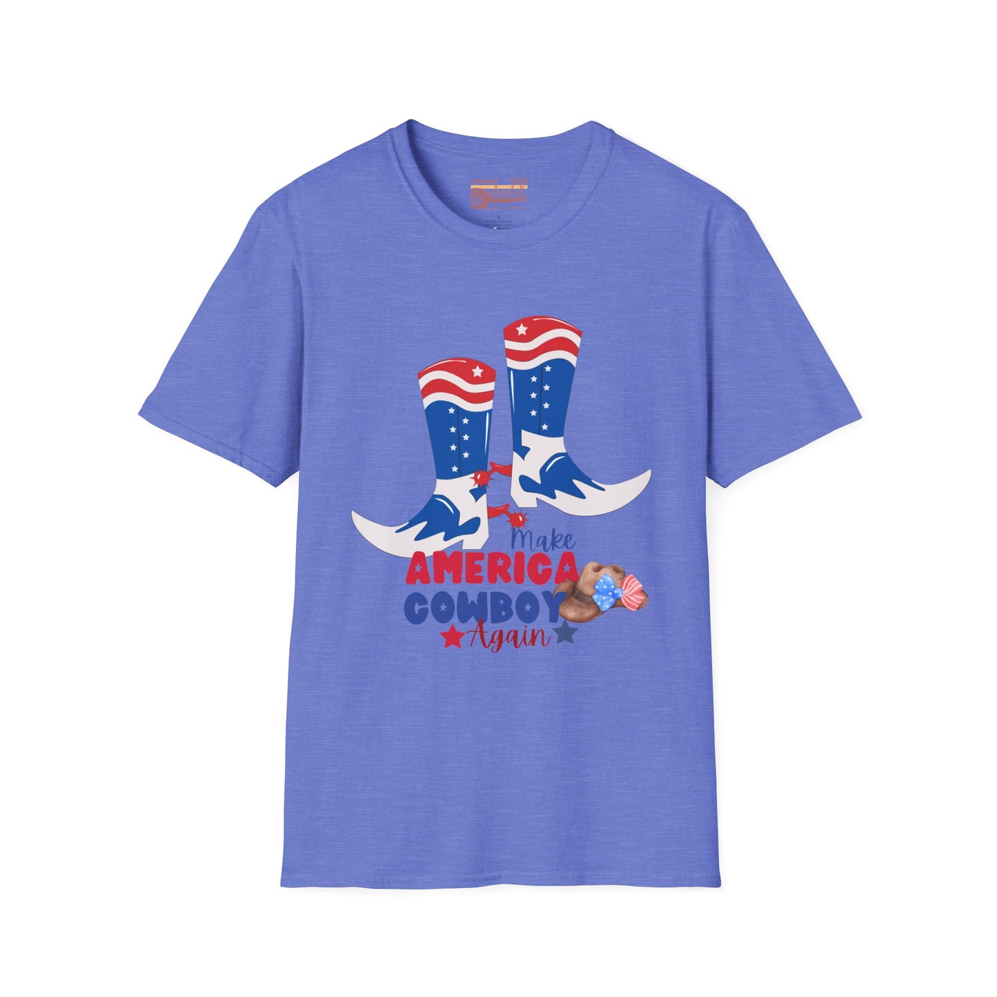 Make America Cowboy Again Graphic Independence Day July 4th Ultimate Comfort Unisex T-shirt