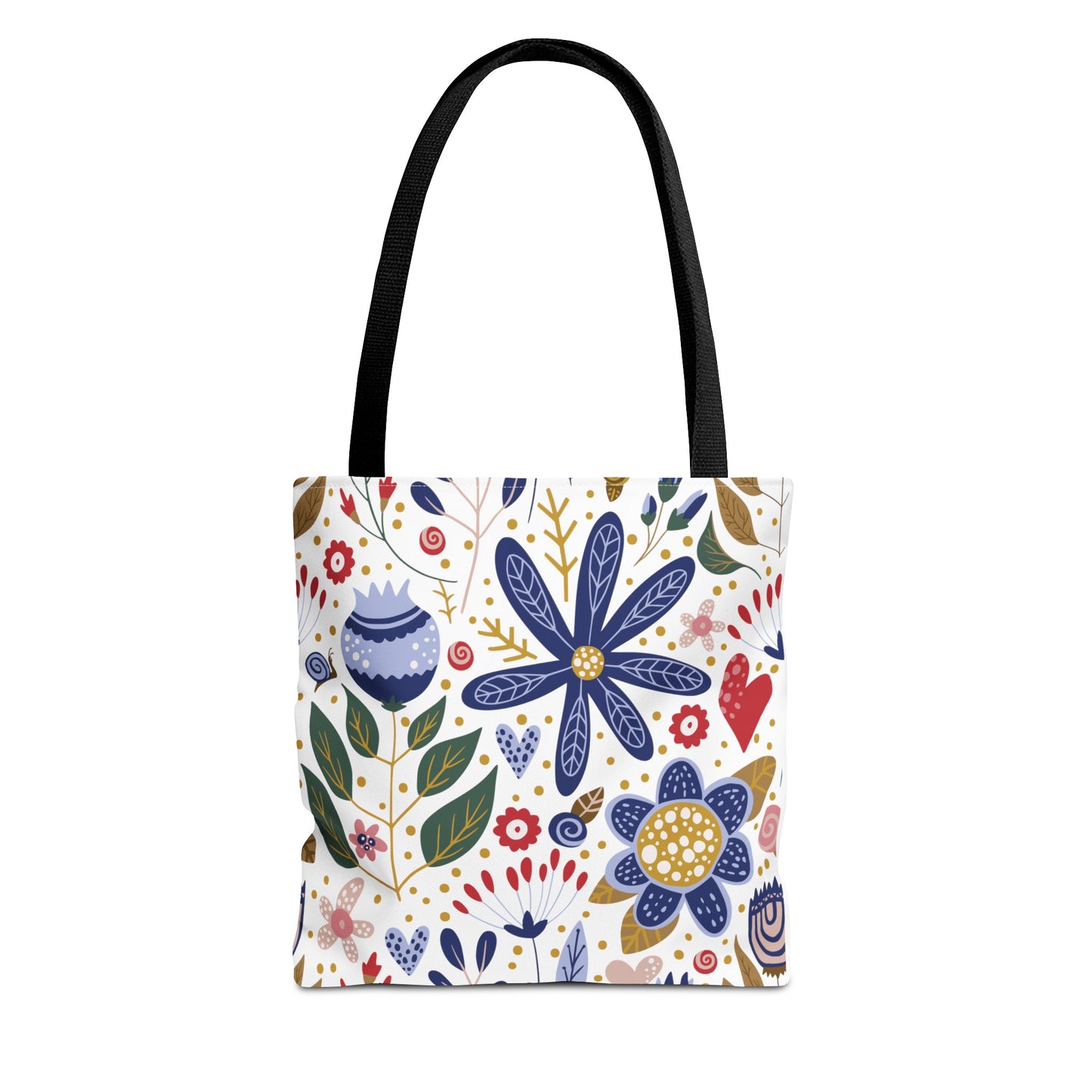 Summer Graphic Wild Flower Tote Bag