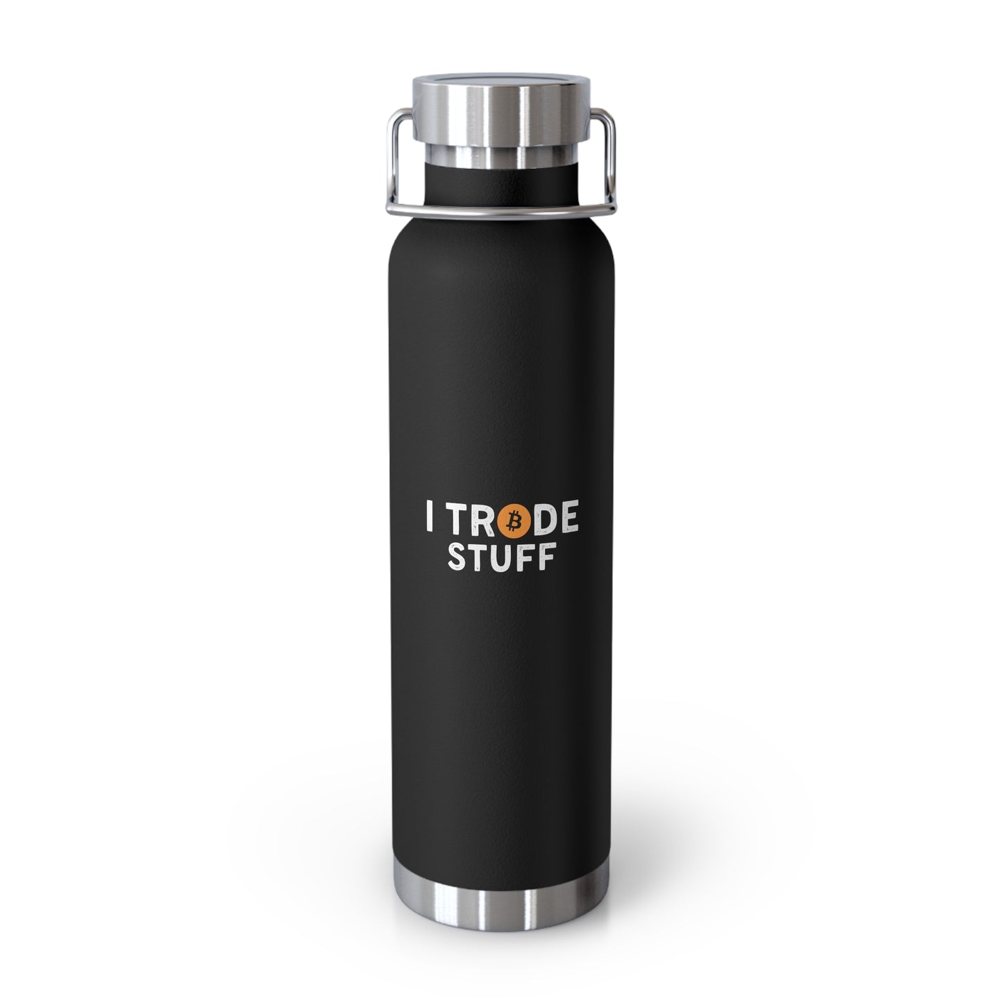 I Trade Stuff Copper Vacuum Insulated Bottle, 22oz