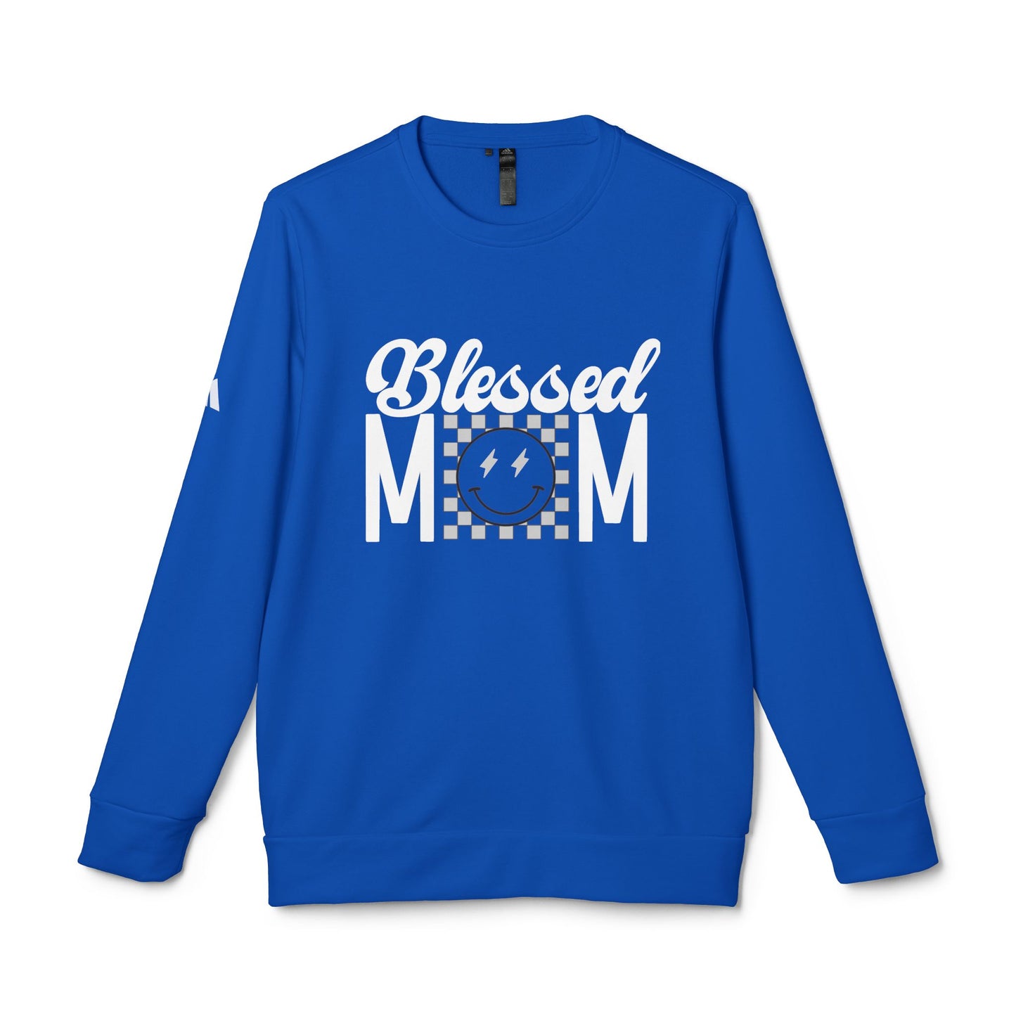 DTG adidas® Unisex Fleece Crewneck Blessed Mom Sweatshirt