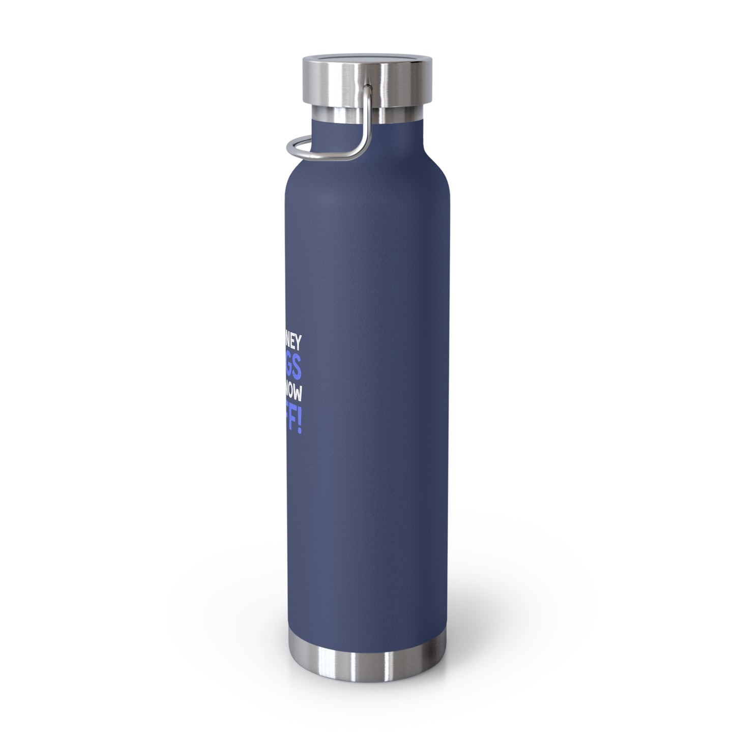 I Do Money Things And I Know Stuff Copper Vacuum Insulated Bottle, 22oz