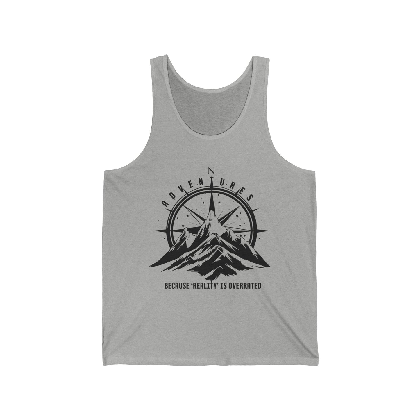 Adventure With Overrated Reality Graphic Ultimate Comfort Styled Unisex Tank Top