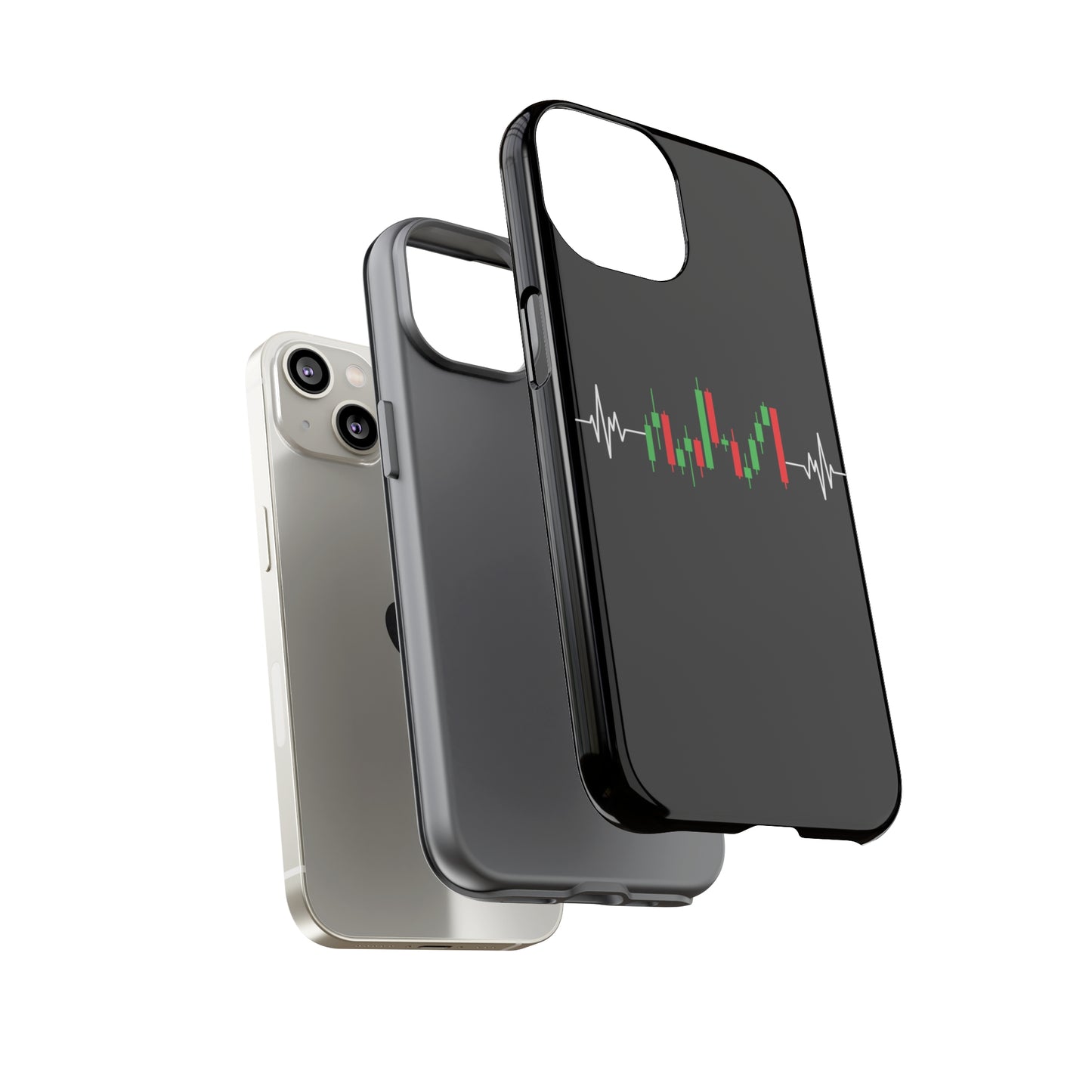 Bearish And Bullish Chart Candles (Stock Market) iPhone Case