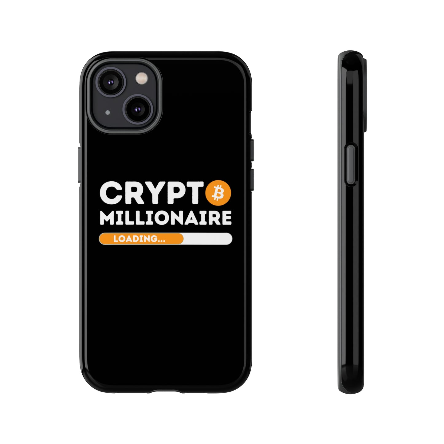 Crypto Millionaire Black iPhone Case