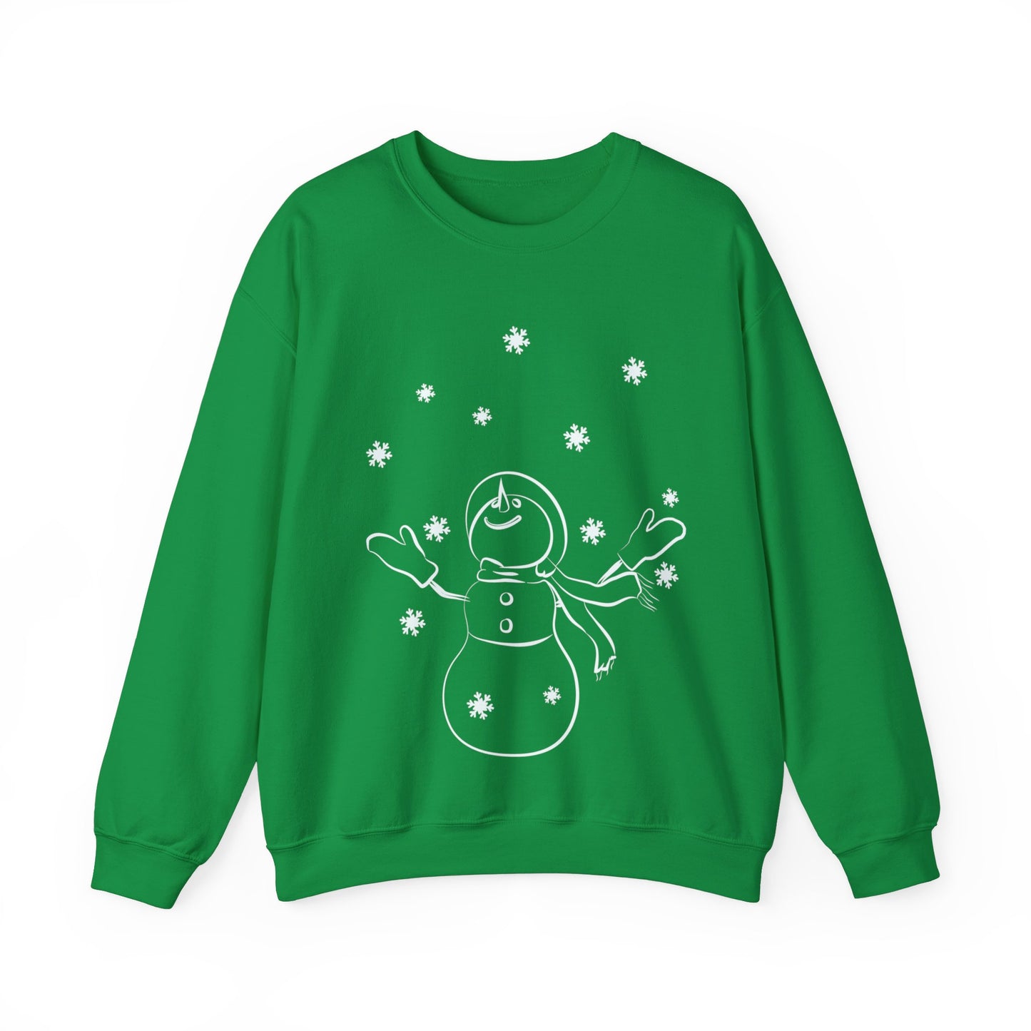 Graphic Designed Holiday Love Christmas Snowman Holiday Theme Unisex Crewneck Sweatshirt