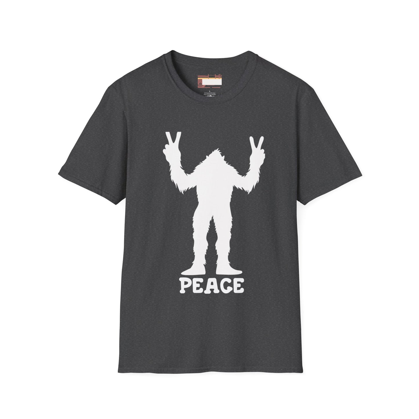 Graphic Designed Minimalist Big Foot Peace Sign Unisex Comfort Styled T-shirts