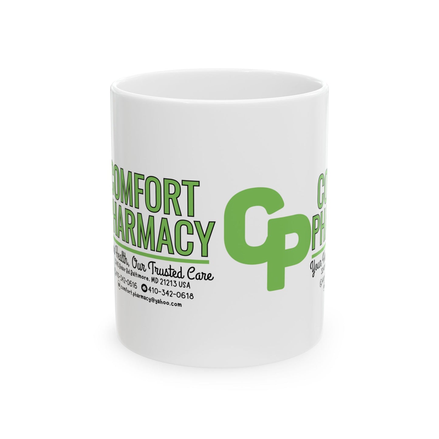 Comfort Pharmacy Ceramic Mug - 11oz & 15oz Coffee Cup