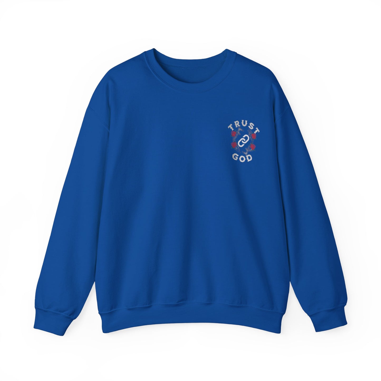 Graphic Trust God Designed Minimalist Unisex Crewneck Sweatshirt