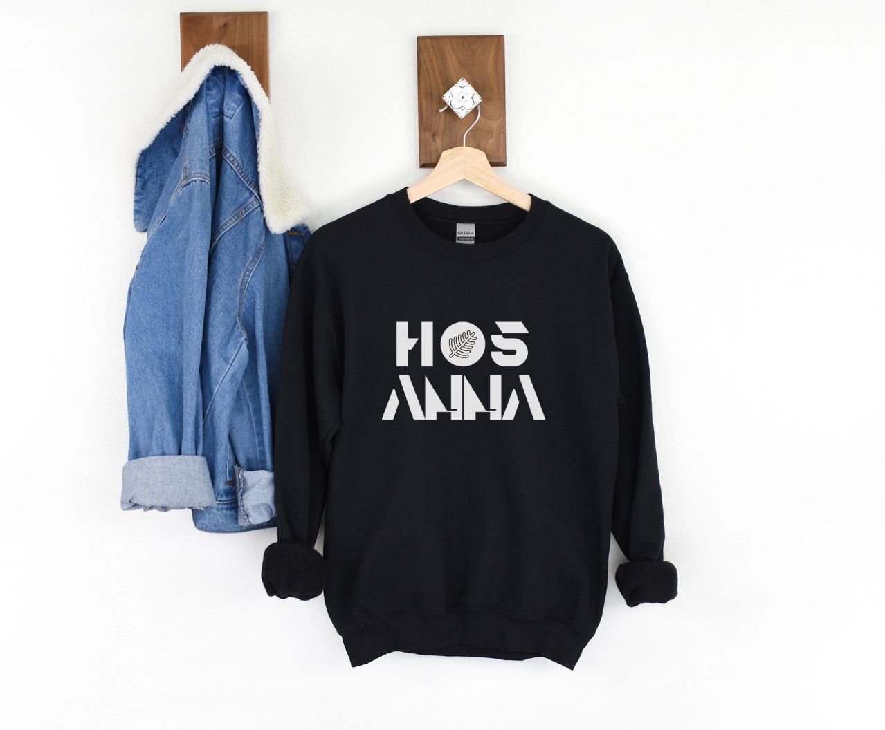 Graphic Hosanna Sweatshirt, Unisex Gospel Crewneck Shirts