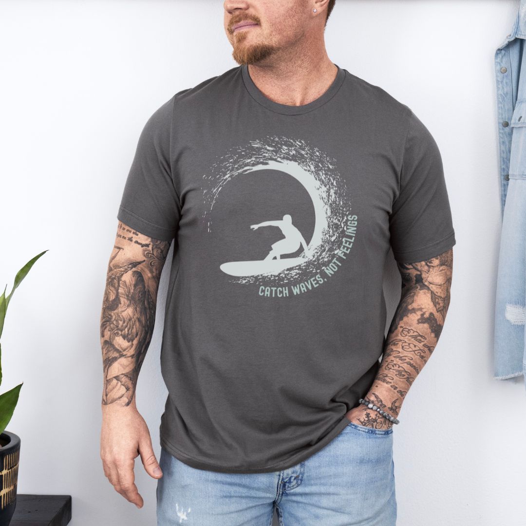 Catching Wave Surfing Lovers Ultimate Unisex Comfort Styled T-shirt