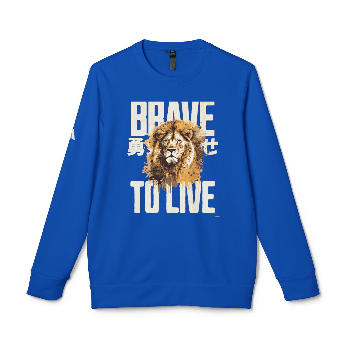 DTG adidas® Unisex Fleece Crewneck Brave To Live Sweatshirt