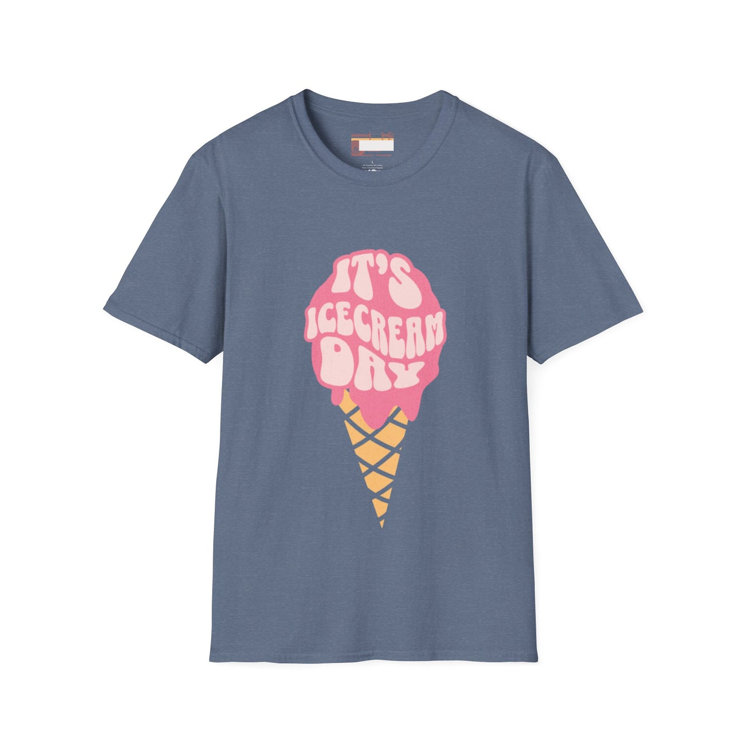 Graphic Ice Cream Day Designed Unisex Comfort Styled T-shirts