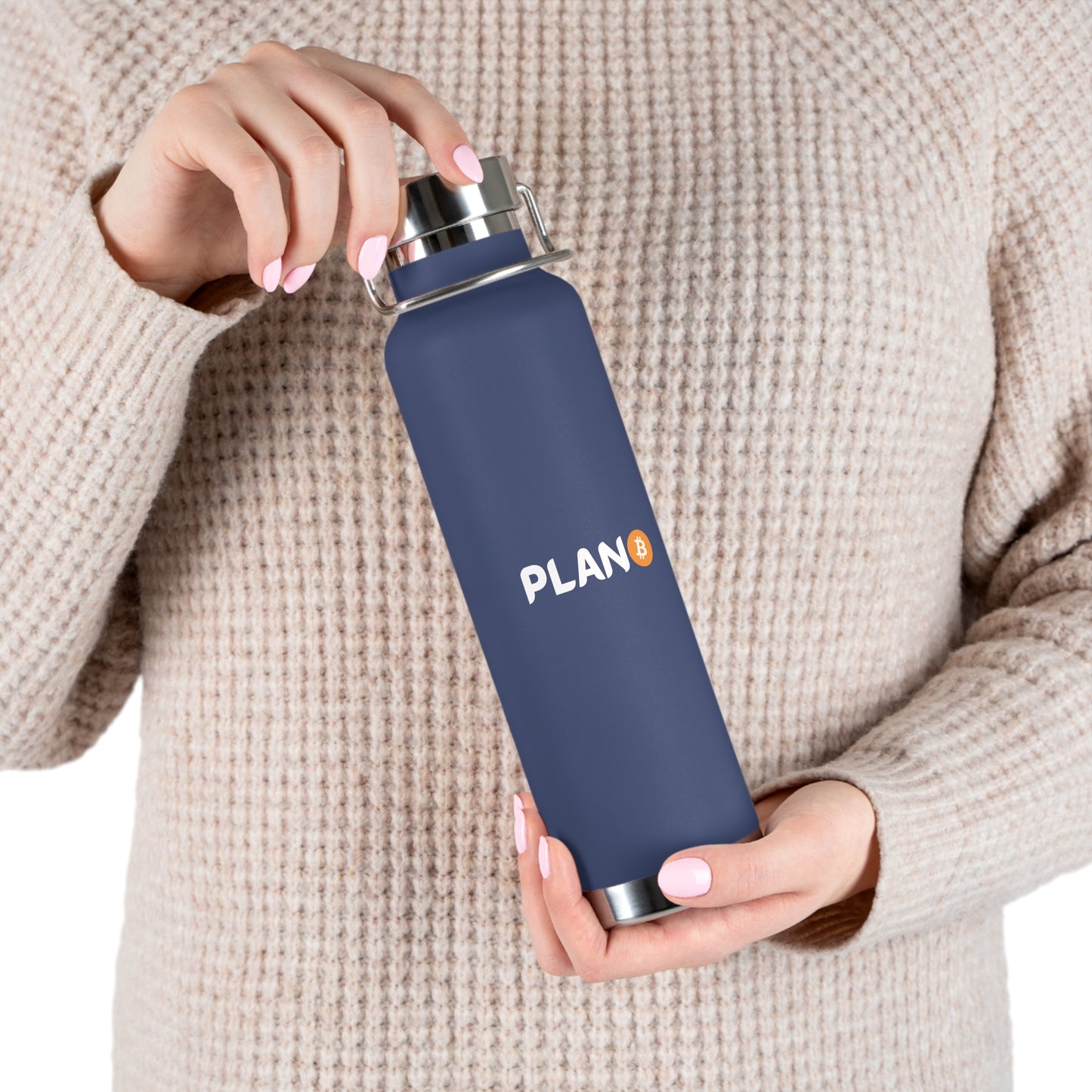 Plan B Copper Vacuum Insulated Bottle, 22oz