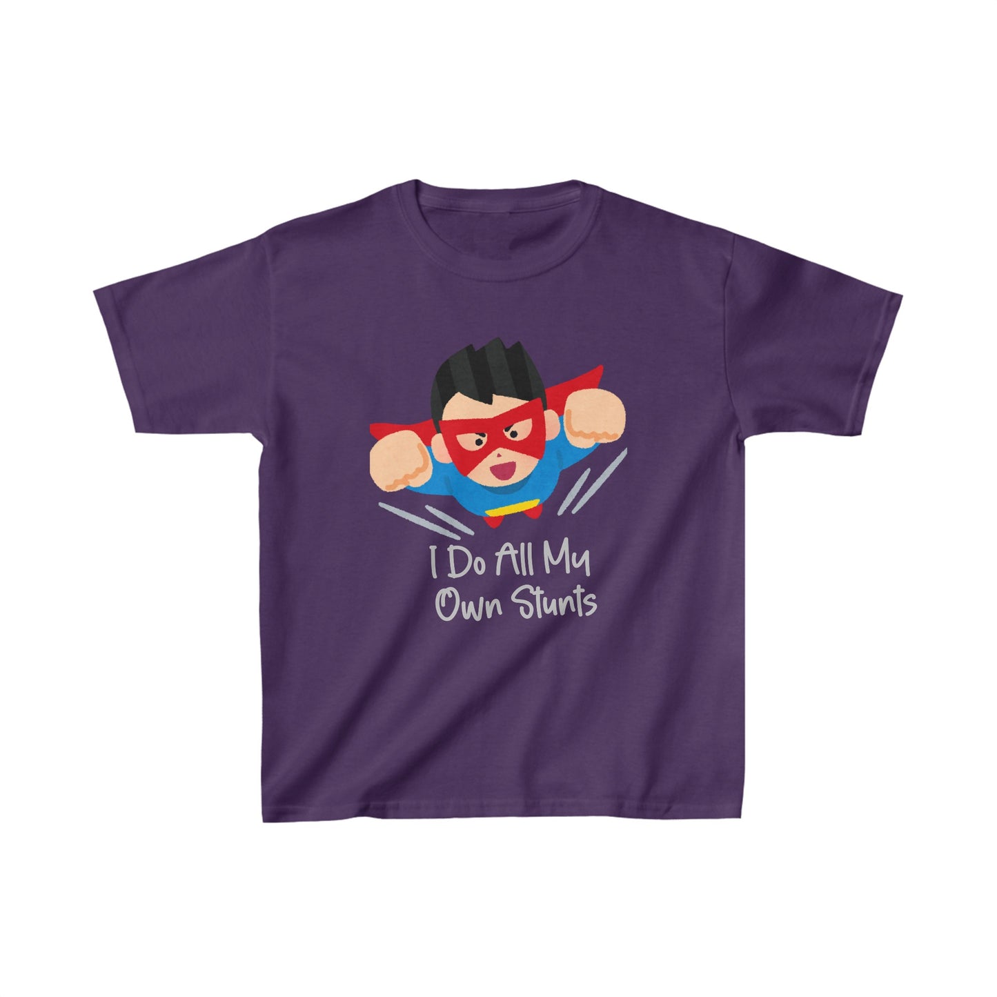 Designed Kids I Do All My Own Stunts Graphic Print T-shirts