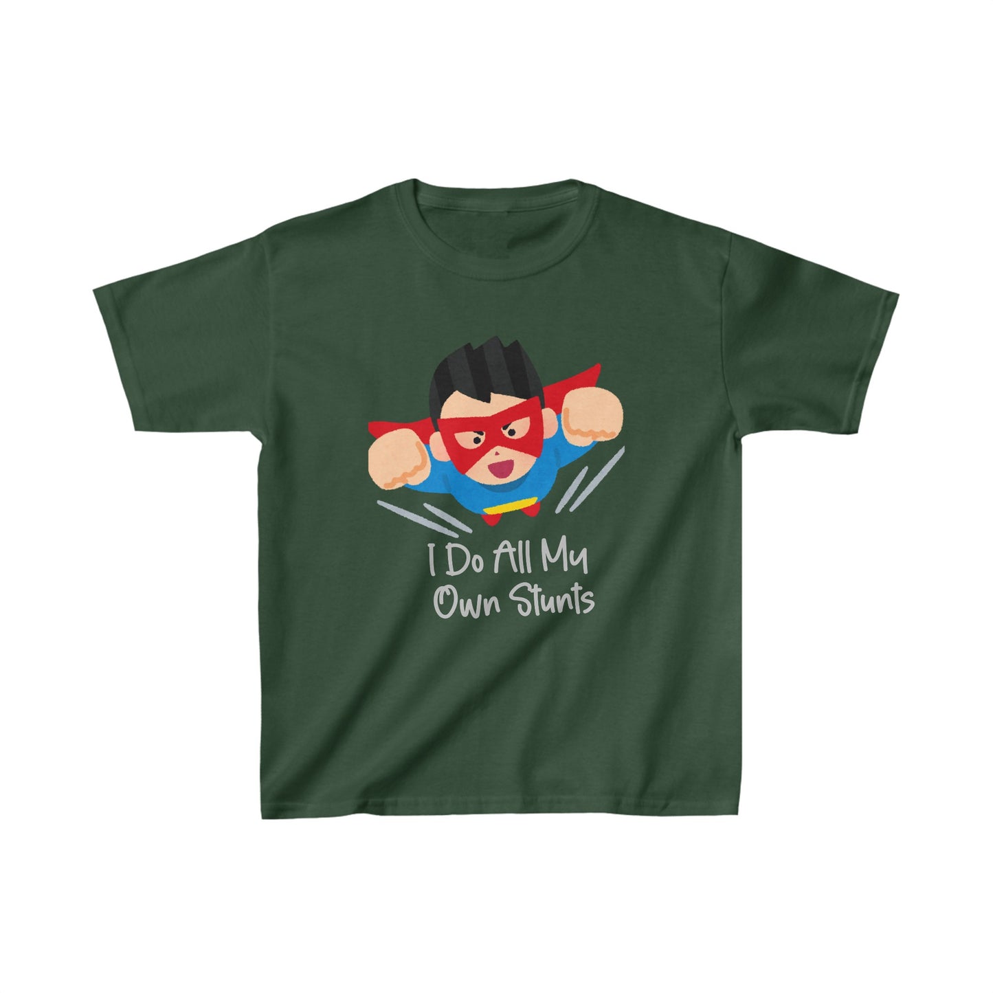 Designed Kids I Do All My Own Stunts Graphic Print T-shirts