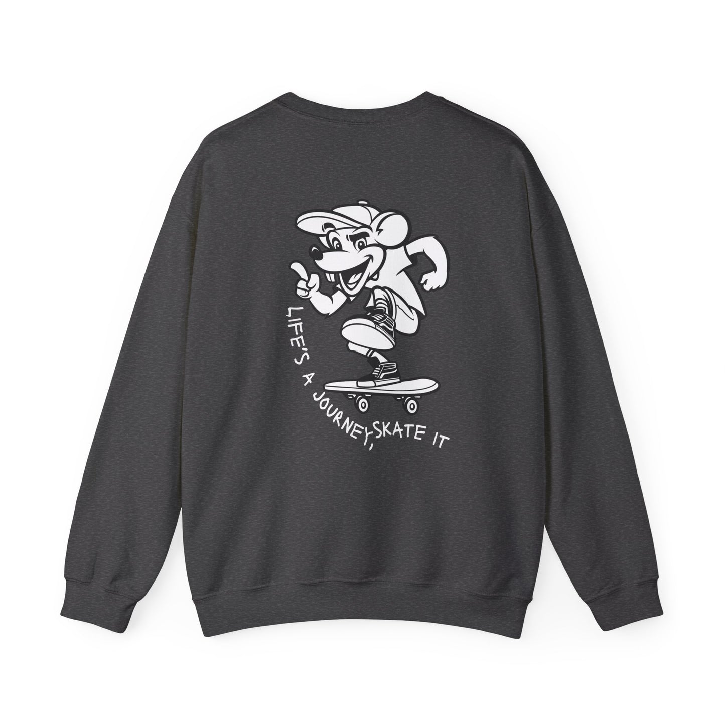 Graphic Designed Minimalist Skateboard Skate Board Lover Crewneck Sweatshirt