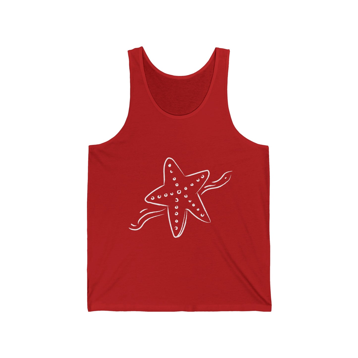 Starfish Beach Lovers Ultimate Comfort Styled Funny Unisex Summer Tank Top