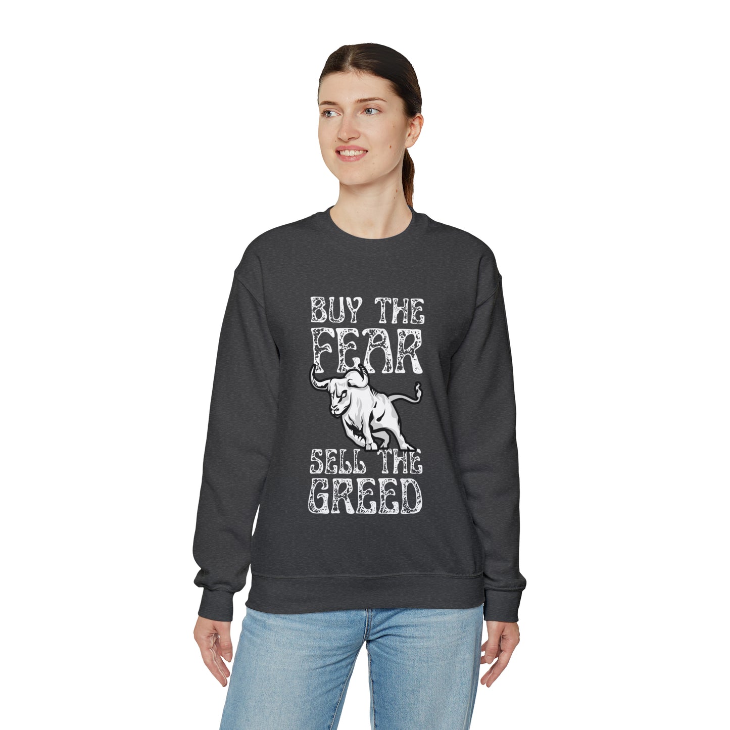 Buy The Fear Sell The Greed (Stock Market) Unisex Sweatshirt