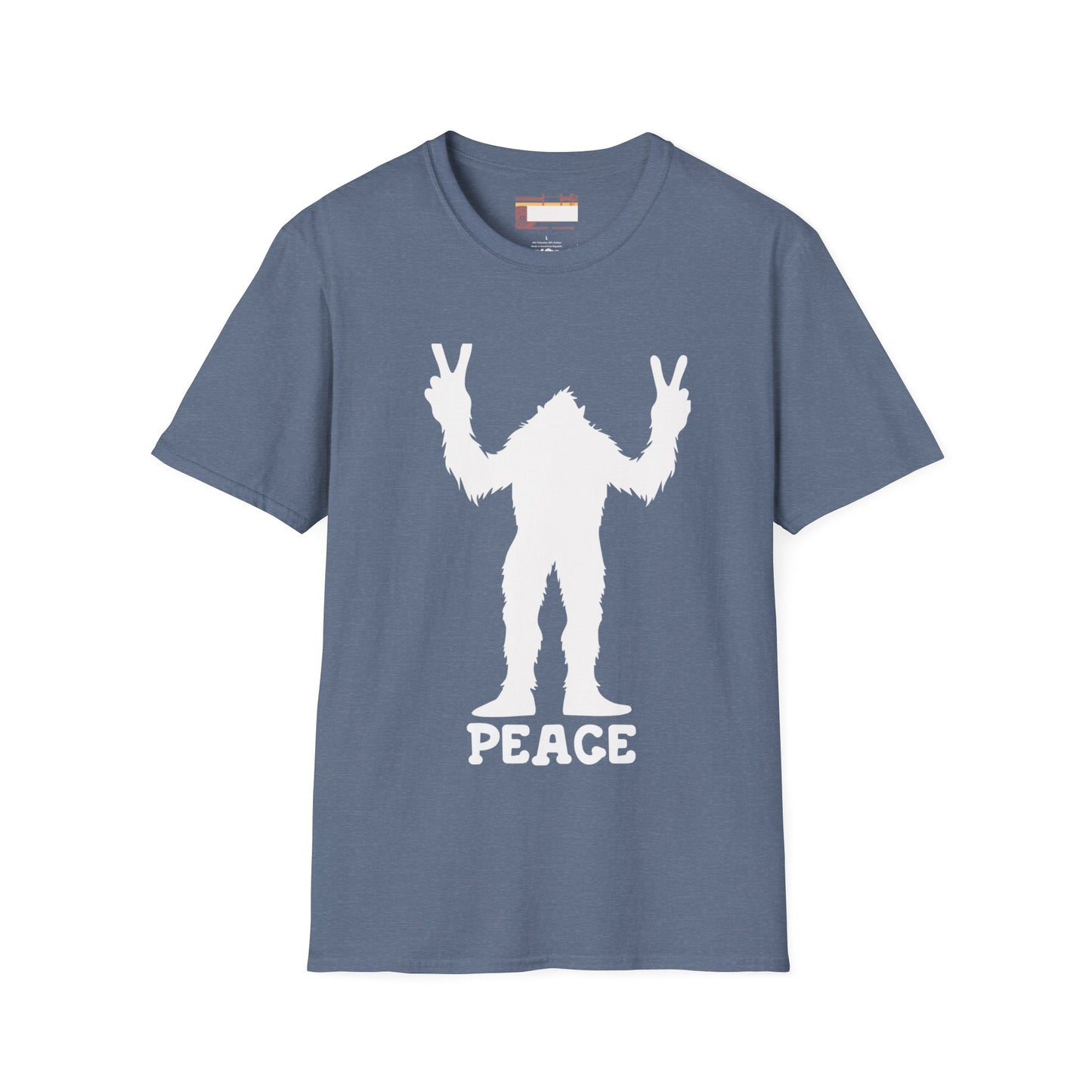 Graphic Designed Minimalist Big Foot Peace Sign Unisex Comfort Styled T-shirts