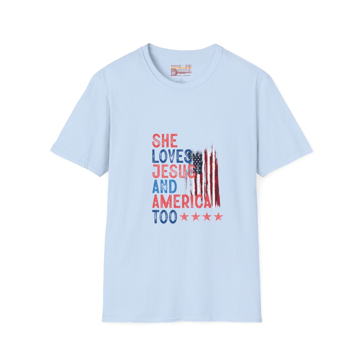 Christian American Ultimate Comfort Unisex Independent day July 4th T-shirt