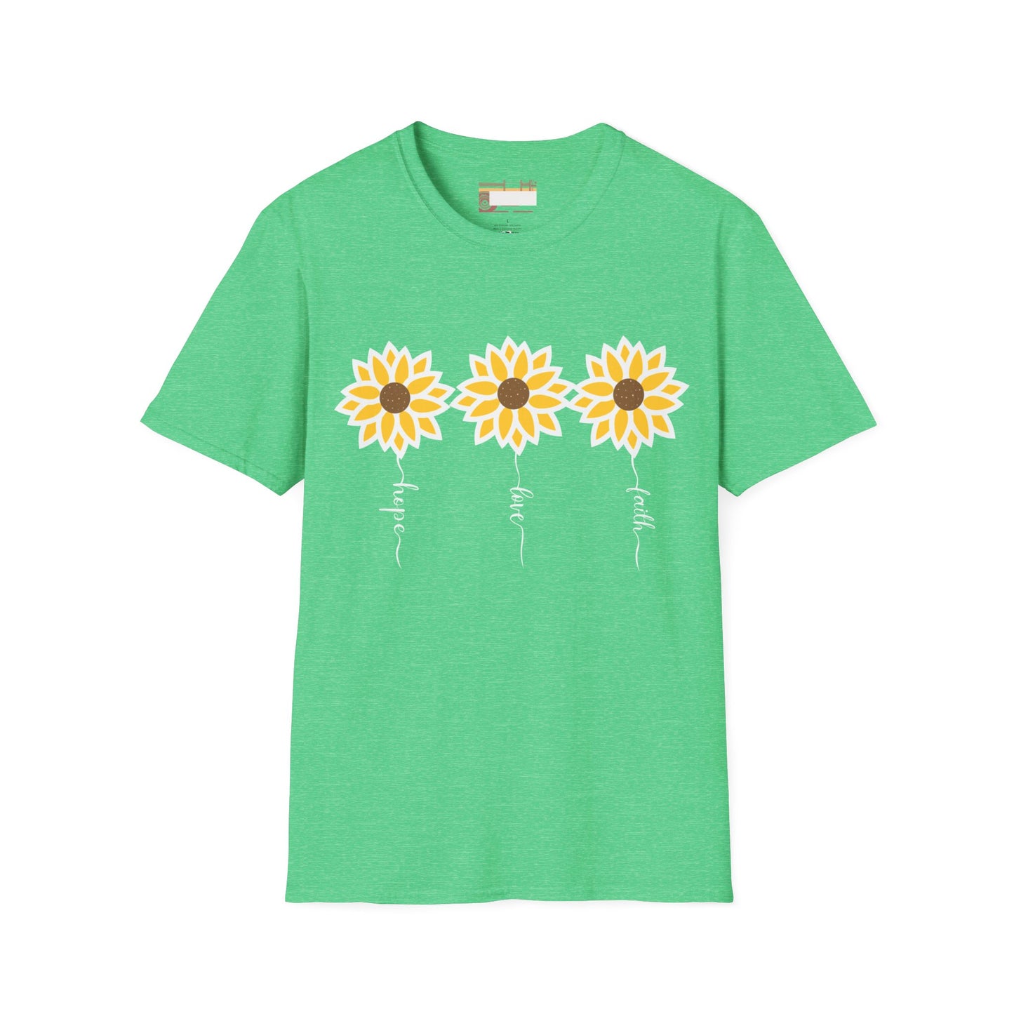 Graphic Christian Bible Gospel Unisex Comfort T-shirt, Wild Flower Christian Faith Quote Graphic Design Tees