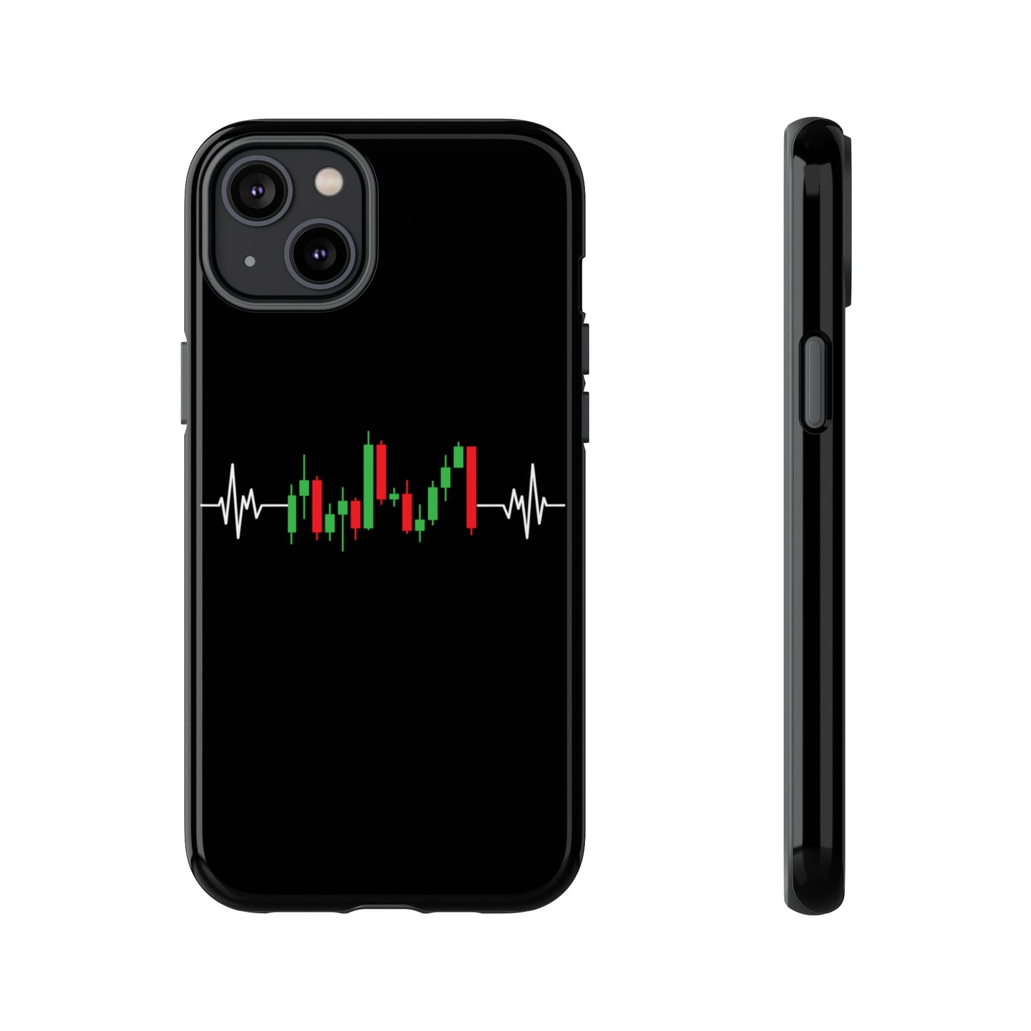 Bearish And Bullish Chart Candles (Stock Market) iPhone Case
