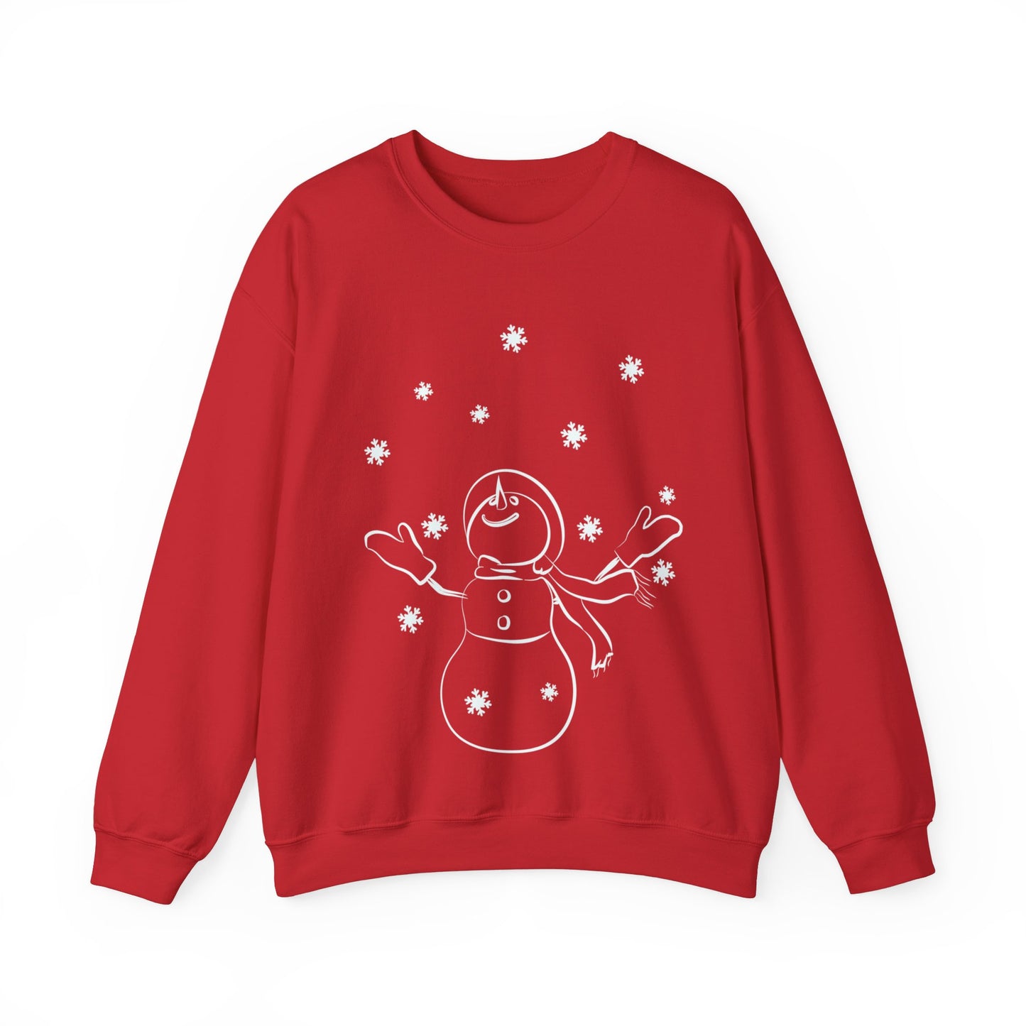 Graphic Designed Holiday Love Christmas Snowman Holiday Theme Unisex Crewneck Sweatshirt