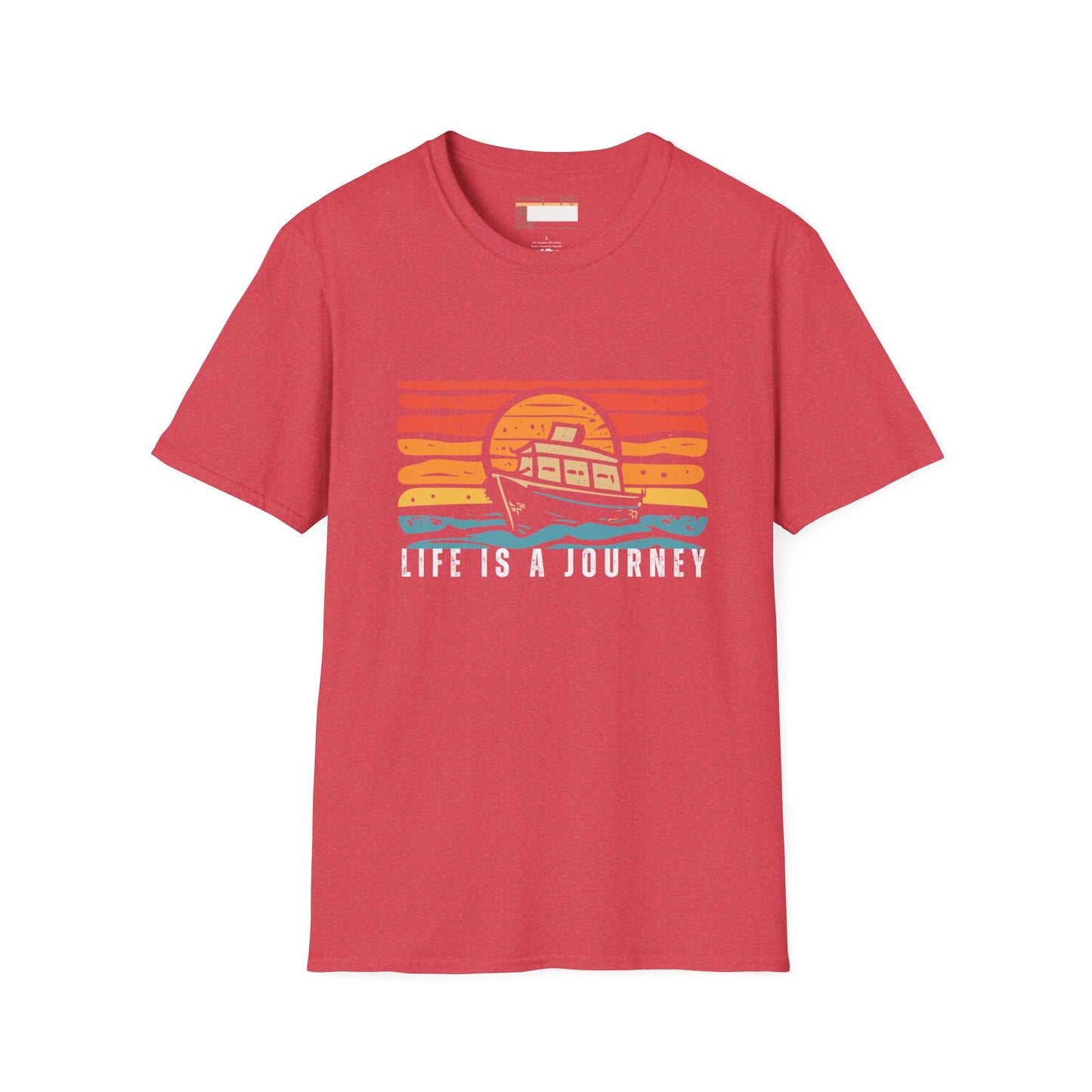 Graphic Retro Vintage Designed Ultimate "Life is A Journey" Comfort Unisex T-shirt