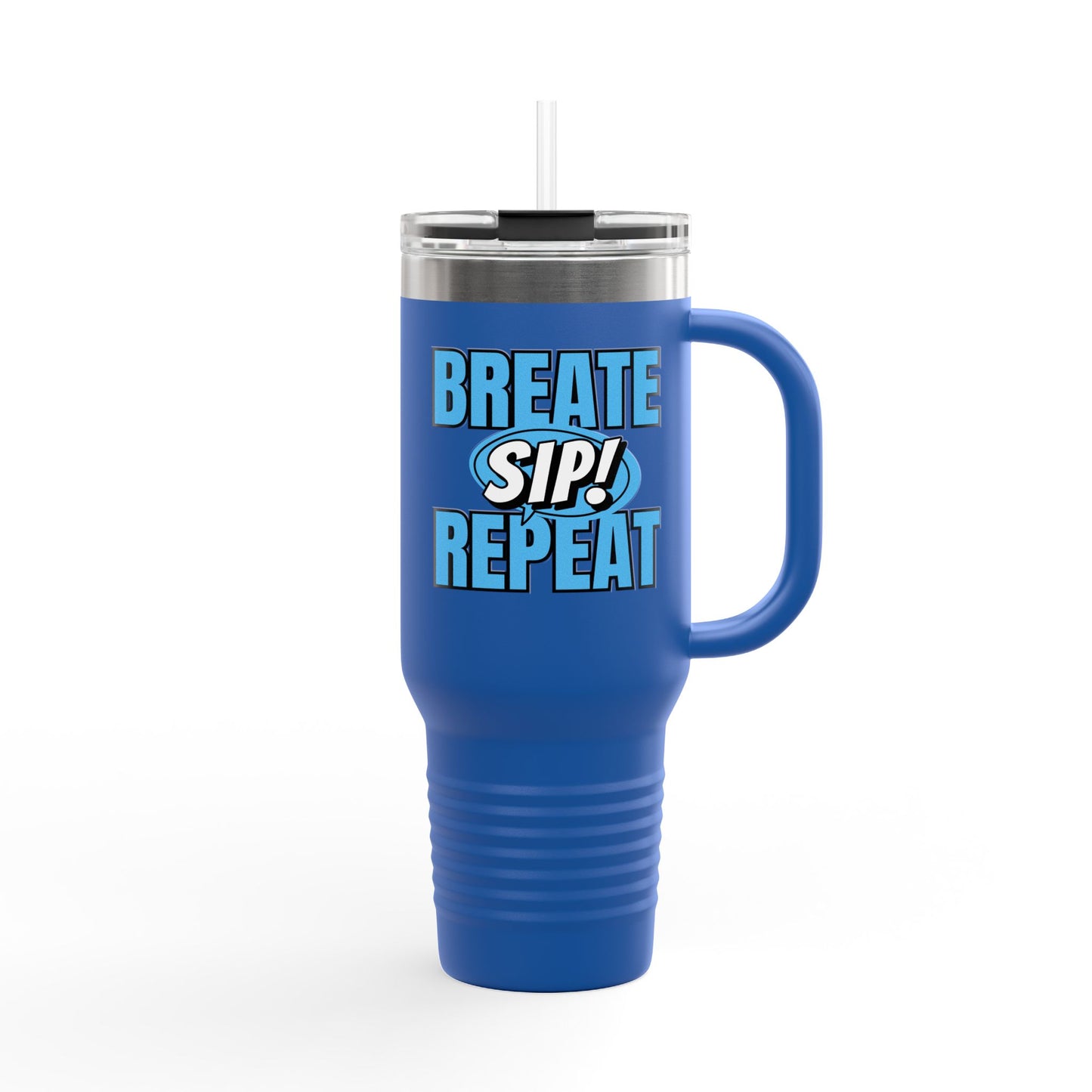 Breathe Sip Repeat Insulated Travel Mug