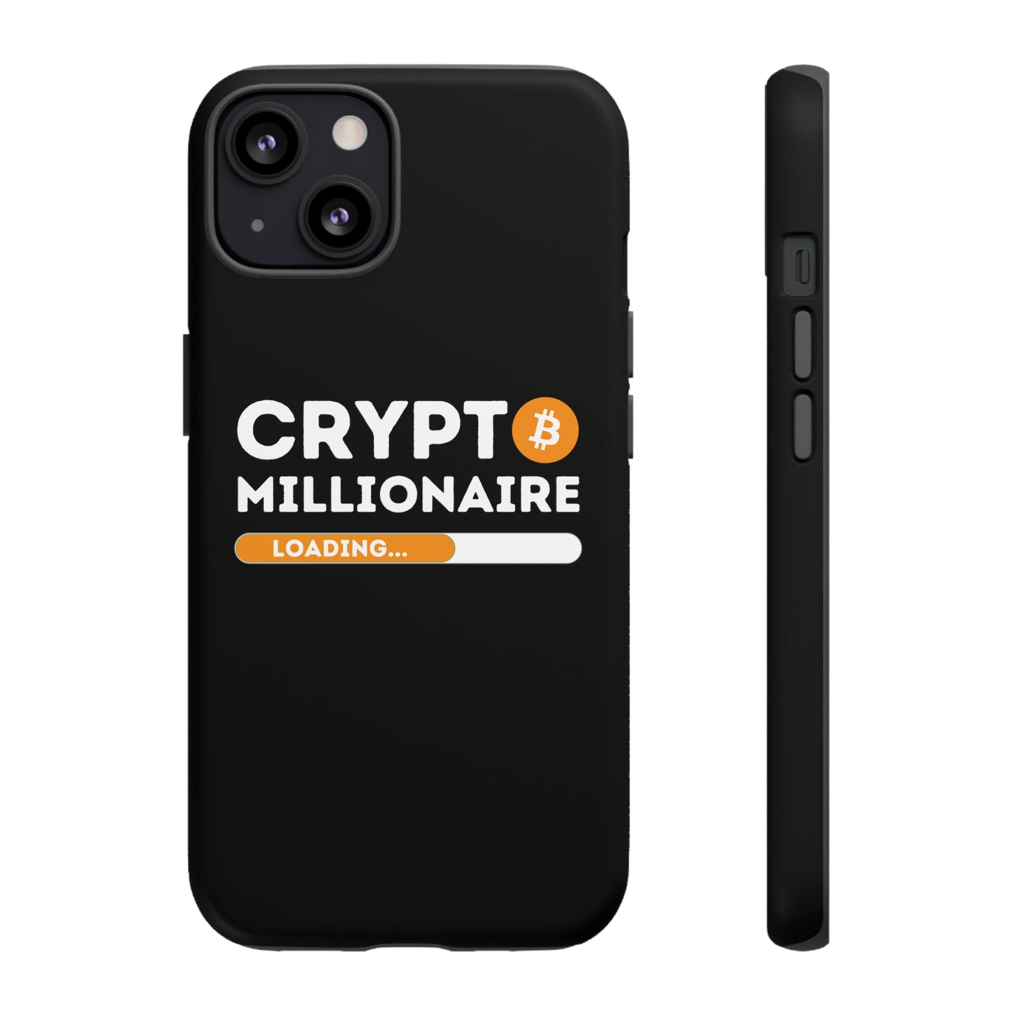 Crypto Millionaire Black iPhone Case