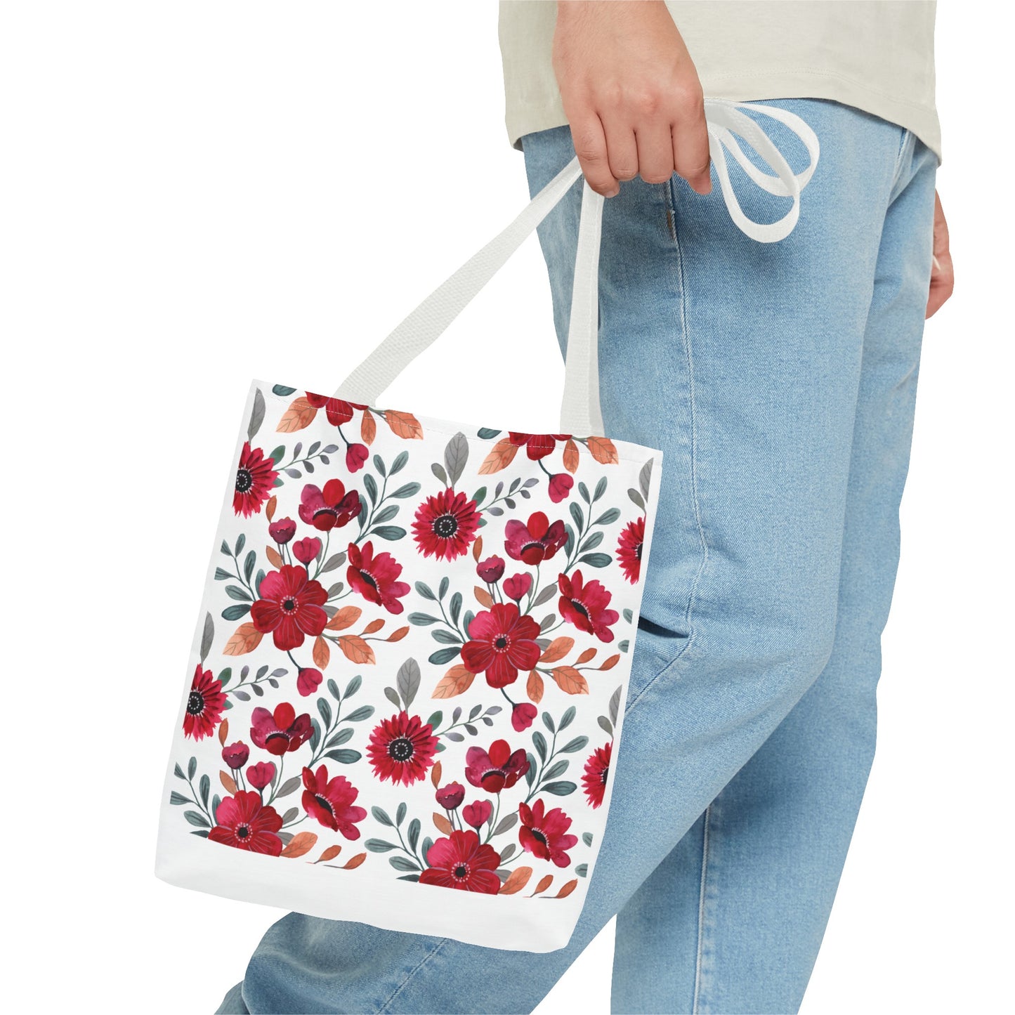 Summer Graphic Wild Flower Tote Bag