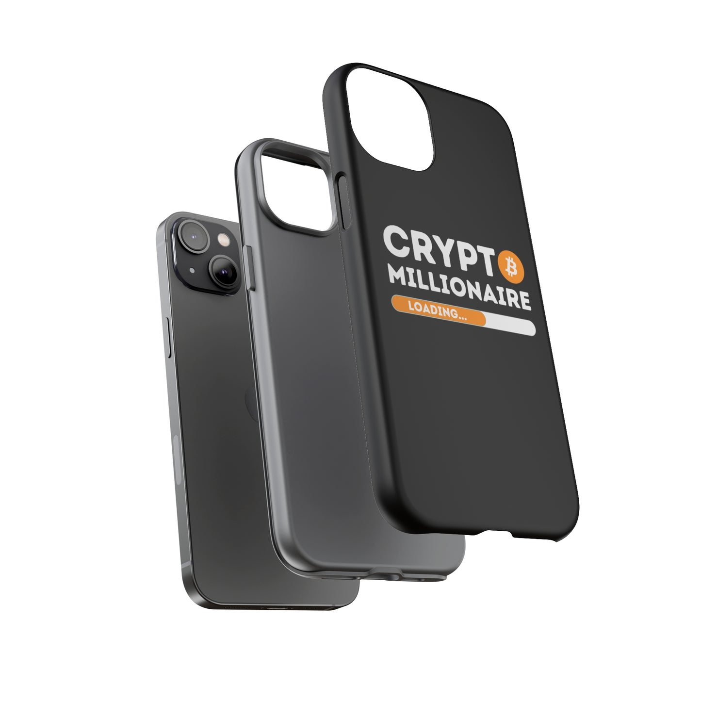 Crypto Millionaire Black iPhone Case