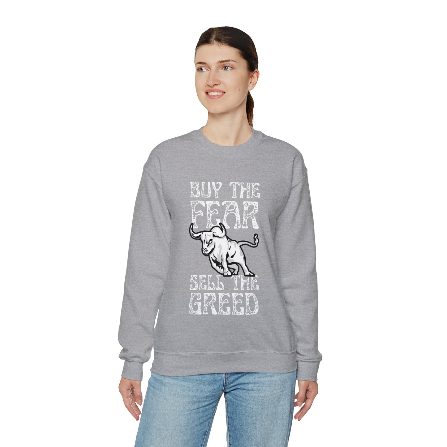 Buy The Fear Sell The Greed (Stock Market) Unisex Sweatshirt