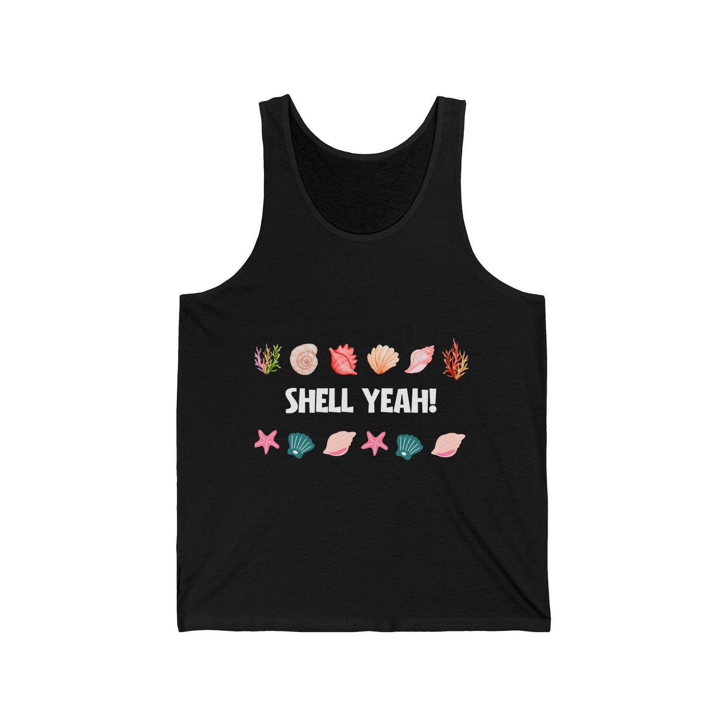 "Shell Yeah" Beach Lovers Ultimate Comfort Styled Unisex Summer Tank Top