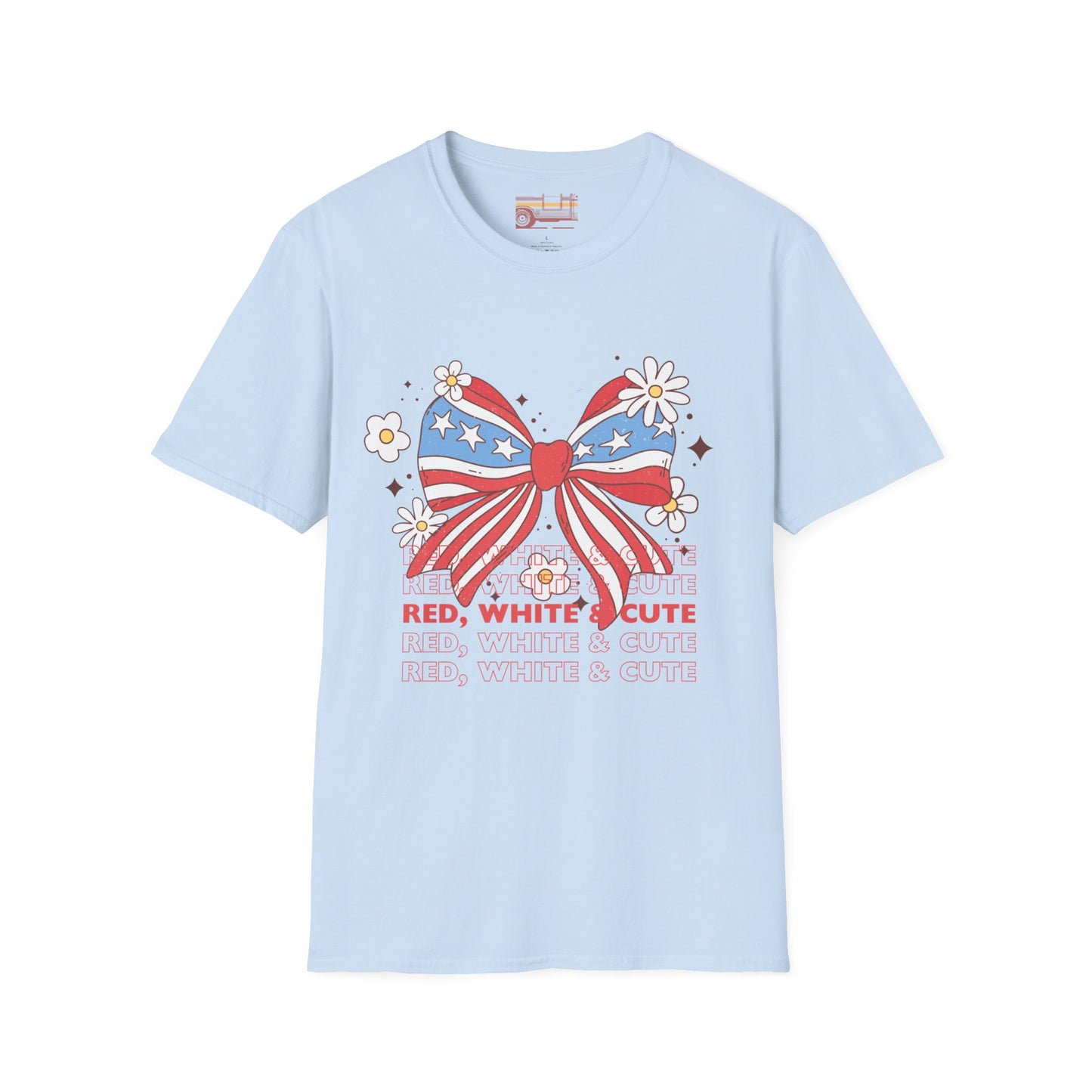 Red, White And Cute Ultimate Comfort Unisex Independent day July 4th T-shirt