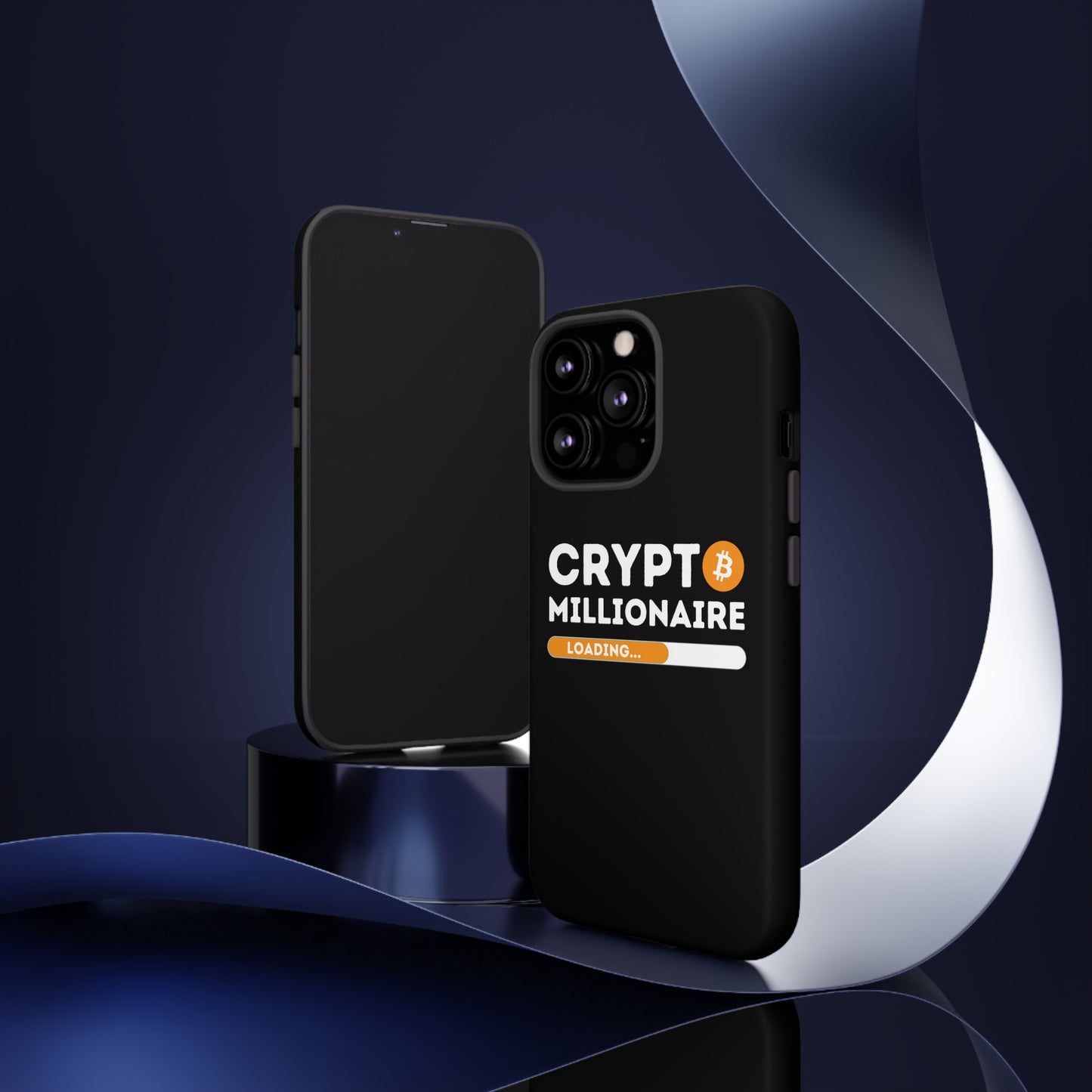 Crypto Millionaire Black iPhone Case