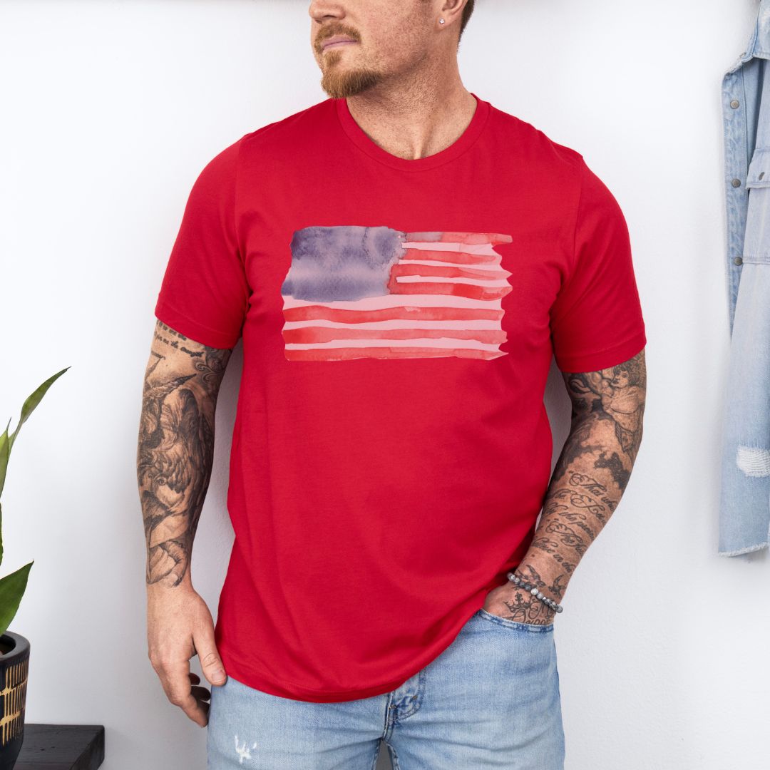 Graphic Flag Day Ultimate Comfort Styled Graphic T-shirt