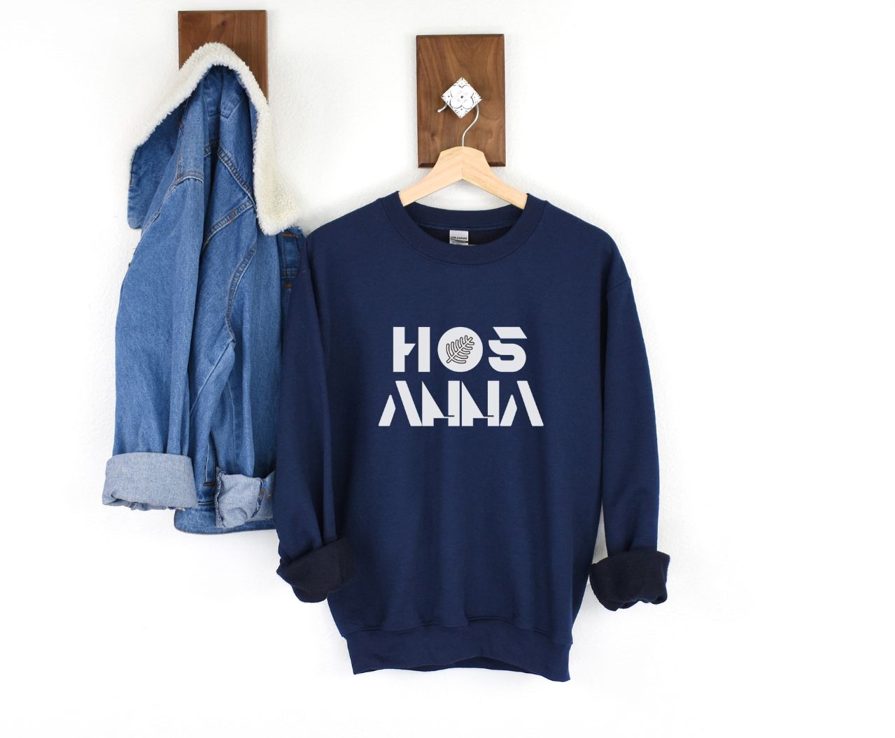 Graphic Hosanna Sweatshirt, Unisex Gospel Crewneck Shirts