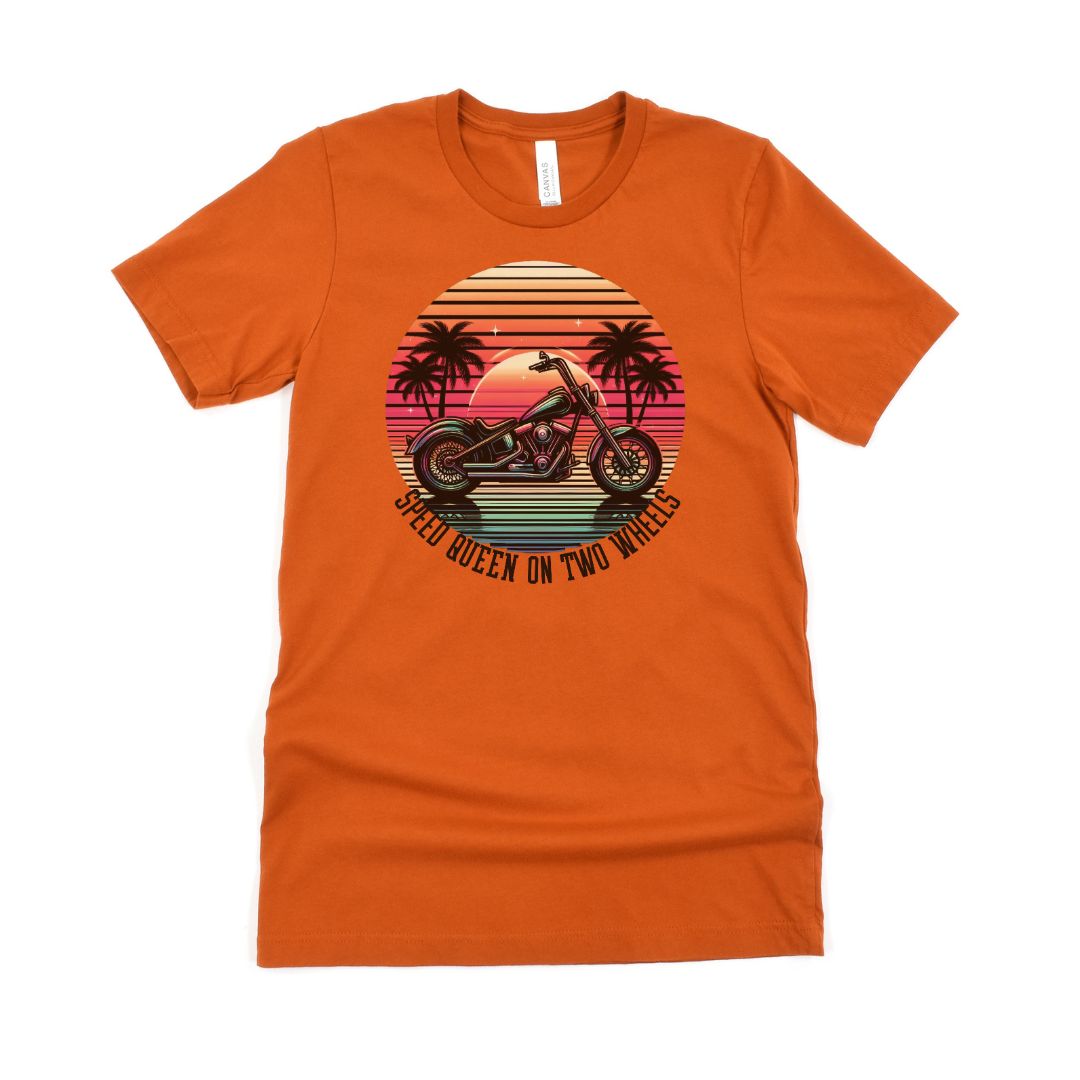 Speed Queen On Two Wheels Ultimate Comfort Styled Graphic T-shirt