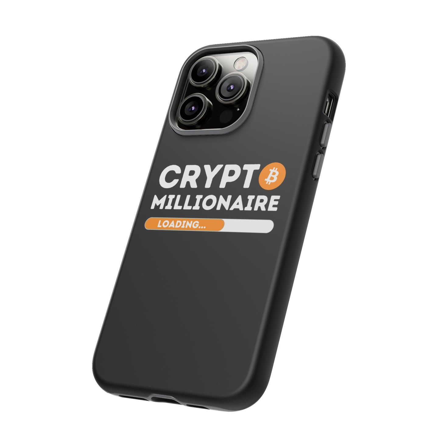 Crypto Millionaire Black iPhone Case