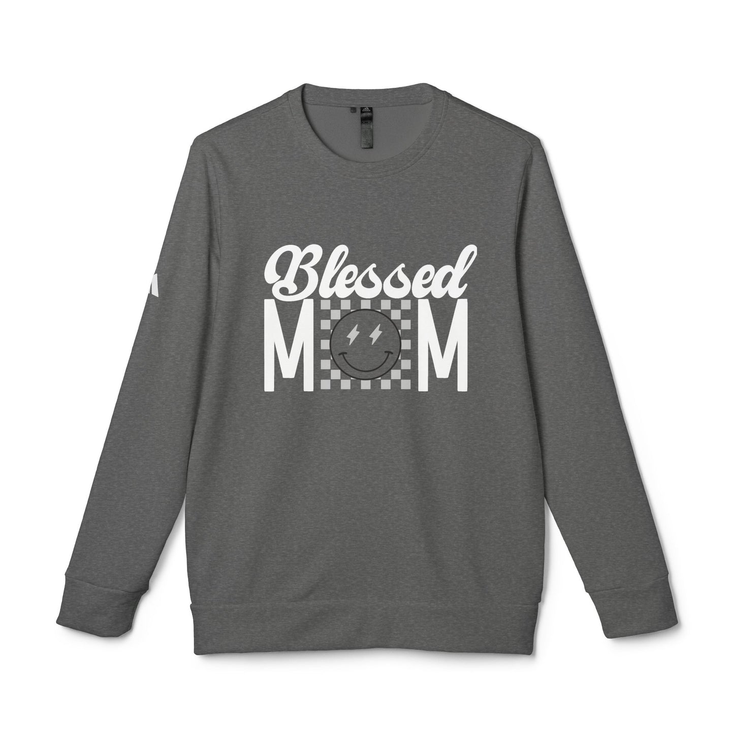 DTG adidas® Unisex Fleece Crewneck Blessed Mom Sweatshirt