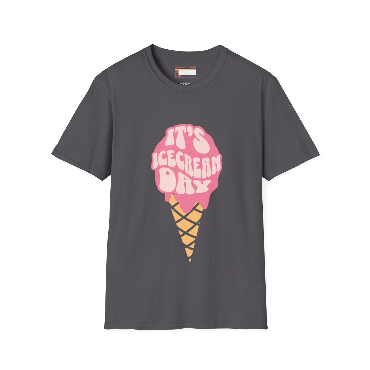Graphic Ice Cream Day Designed Unisex Comfort Styled T-shirts