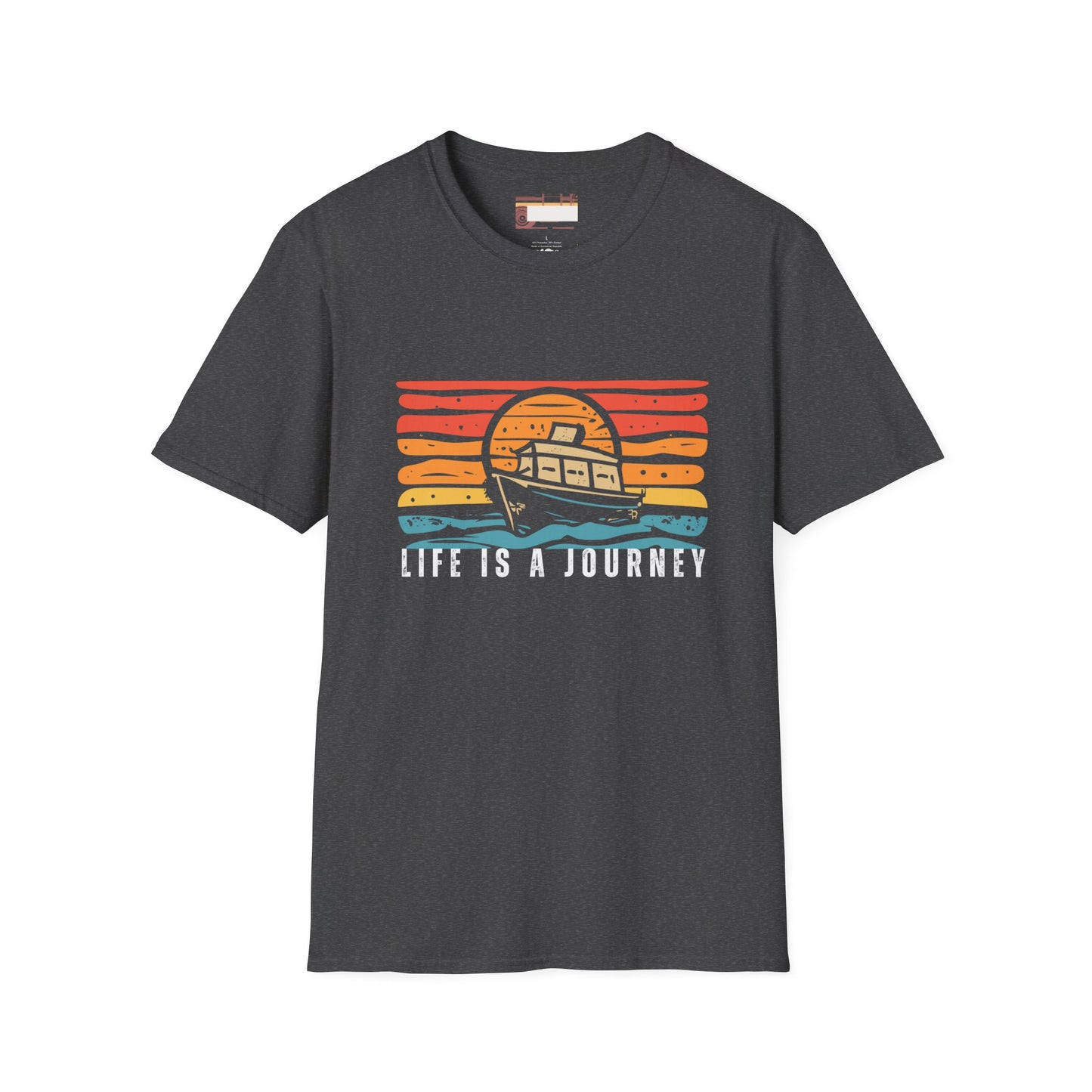 Graphic Retro Vintage Designed Ultimate "Life is A Journey" Comfort Unisex T-shirt