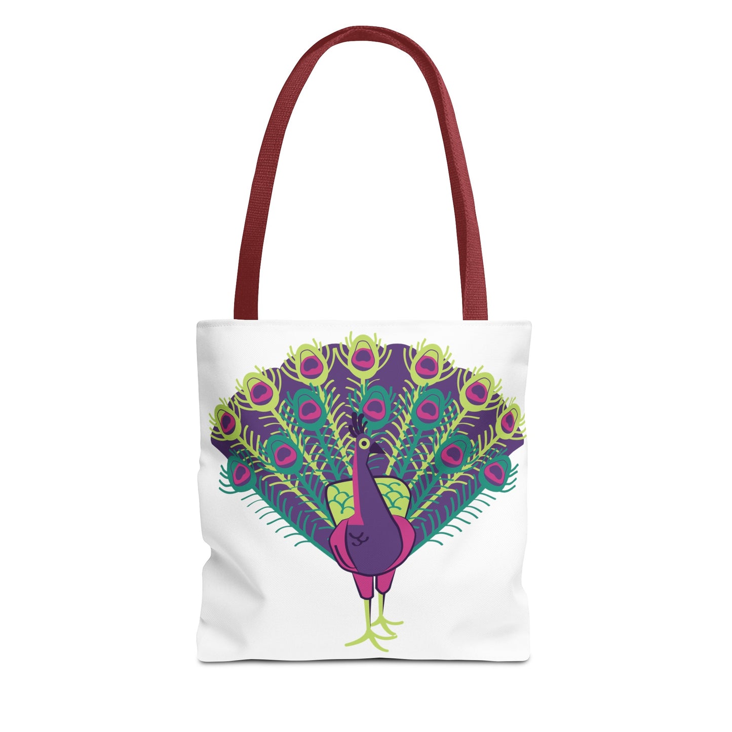 Summer Graphic Peacock Tote Bag