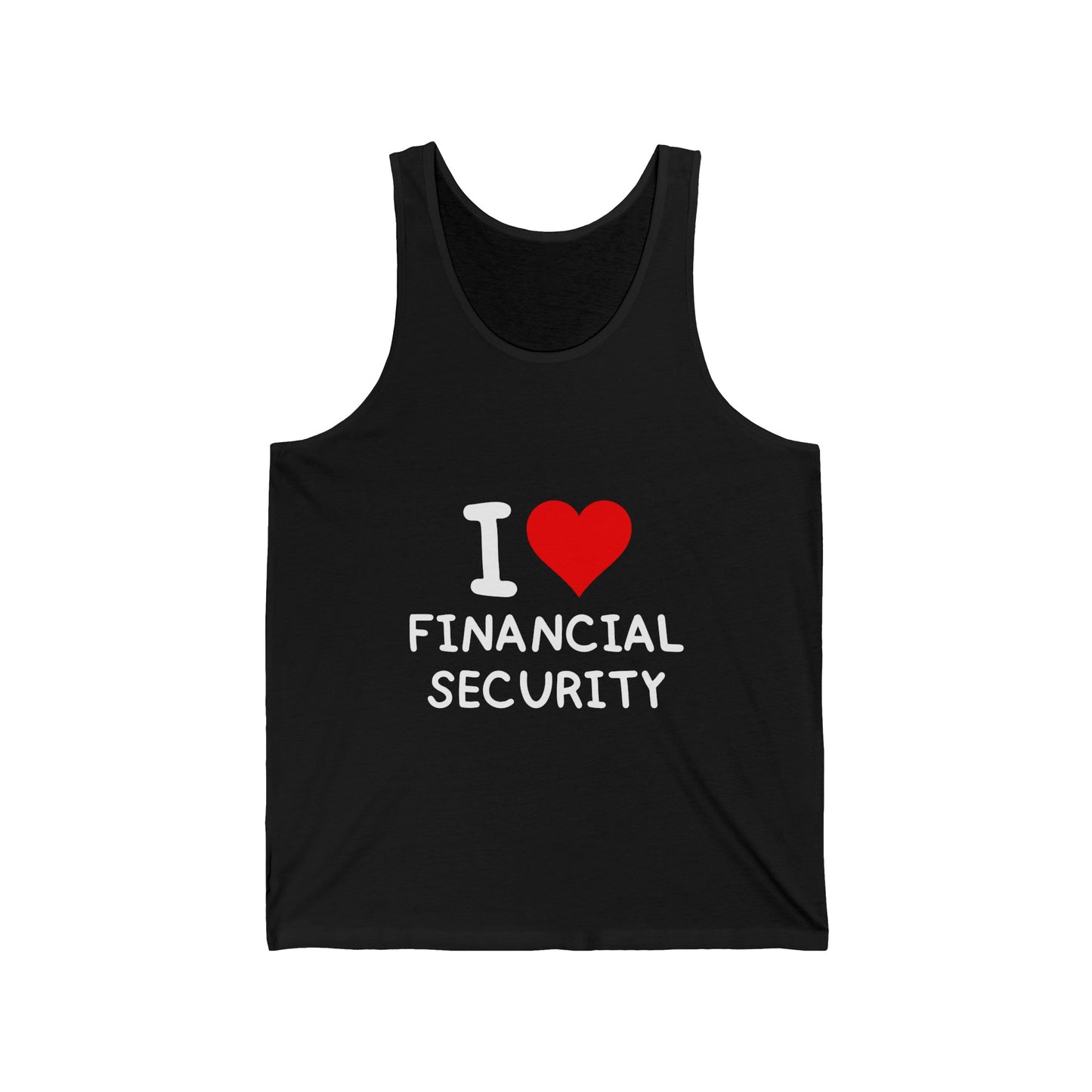 I Love Financial Security Unisex Tank Top
