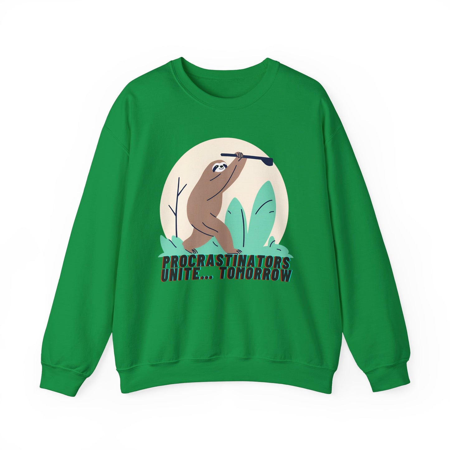 Graphic Designed Minimalist Unisex Procrastinator Crewneck Sweatshirt