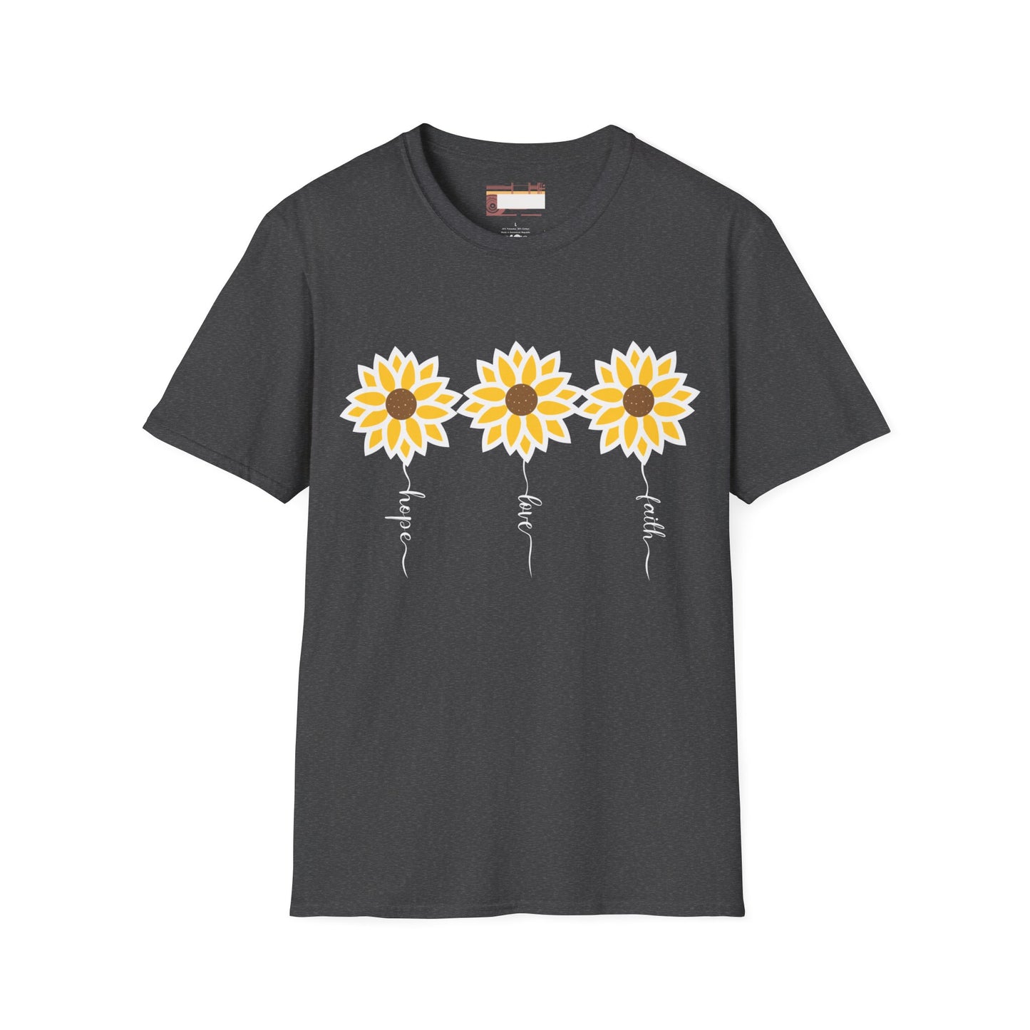 Graphic Christian Bible Gospel Unisex Comfort T-shirt, Wild Flower Christian Faith Quote Graphic Design Tees