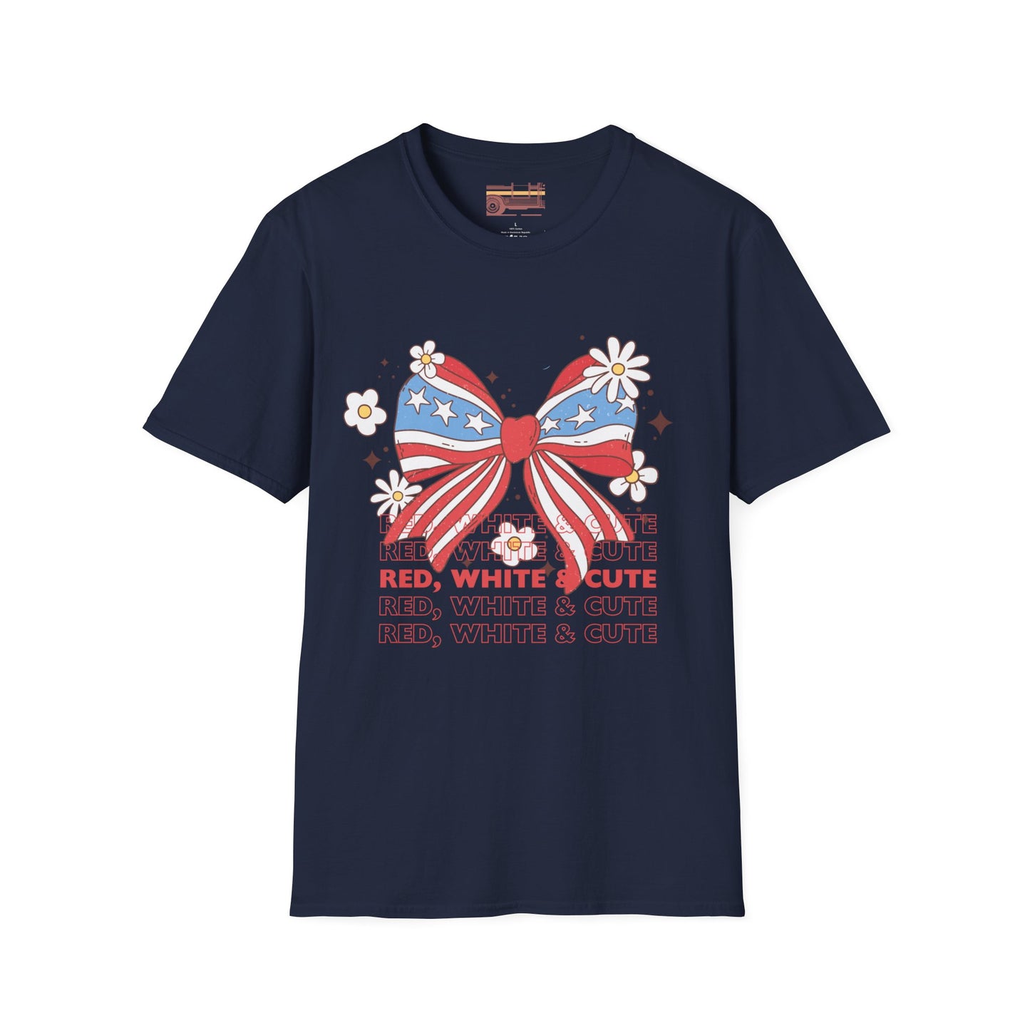 Red, White And Cute Ultimate Comfort Unisex Independent day July 4th T-shirt