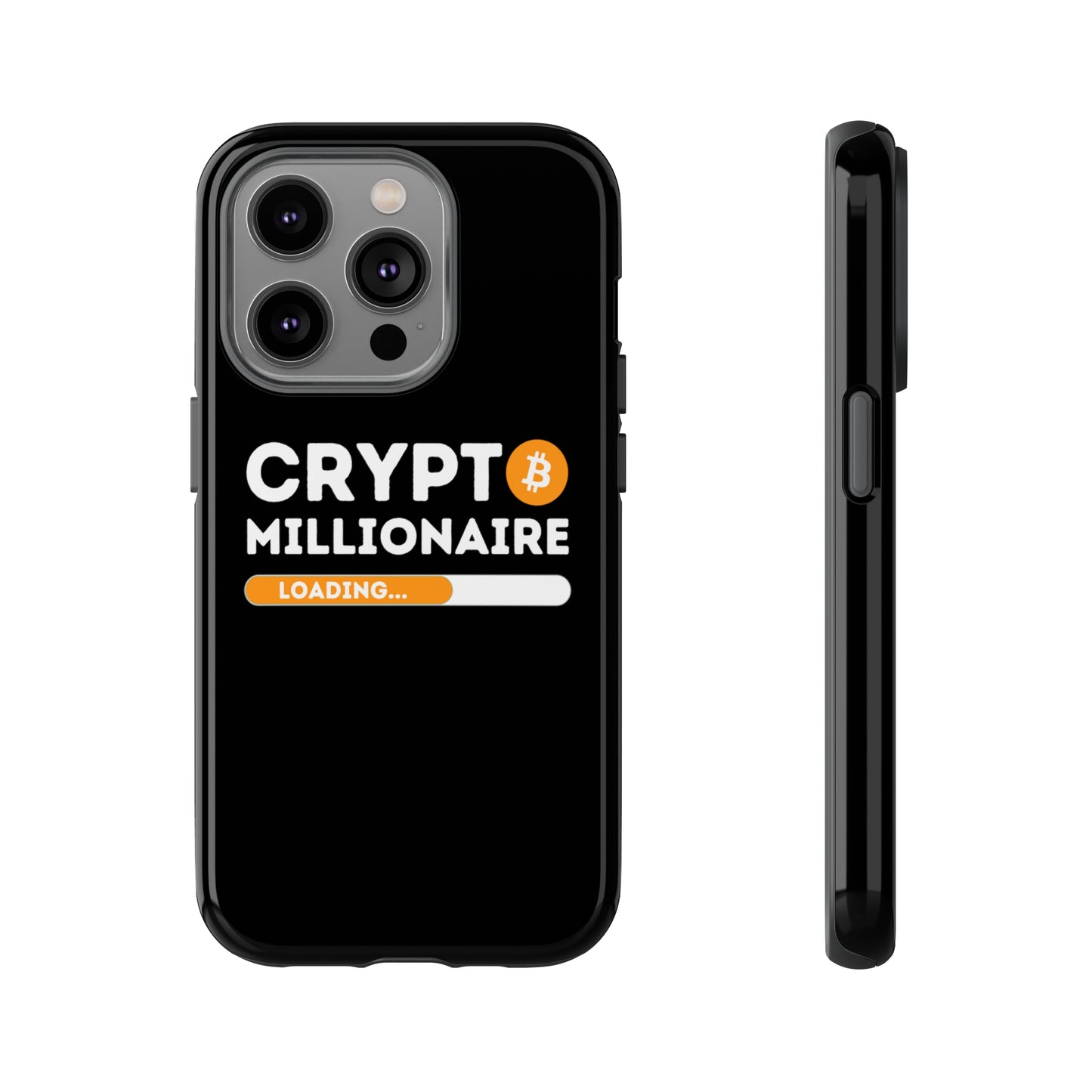 Crypto Millionaire Black iPhone Case