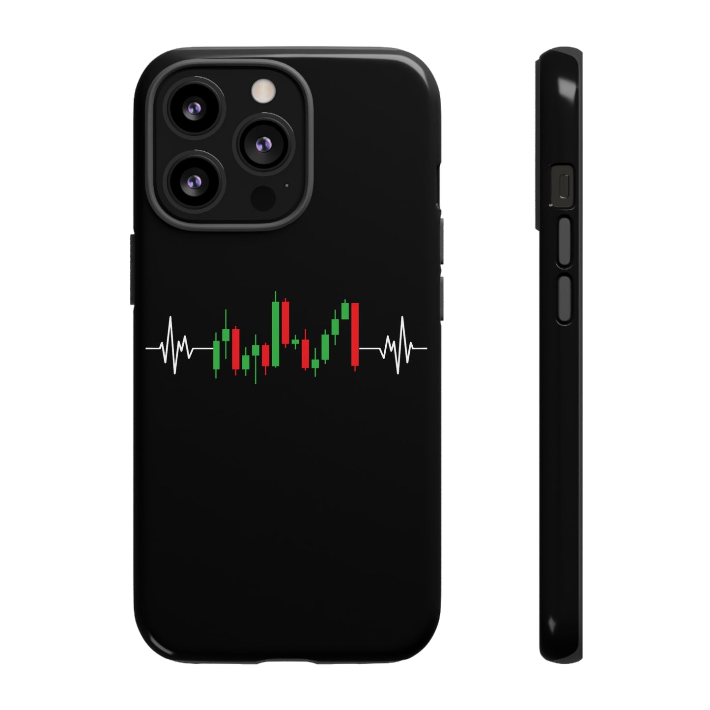Bearish And Bullish Chart Candles (Stock Market) iPhone Case